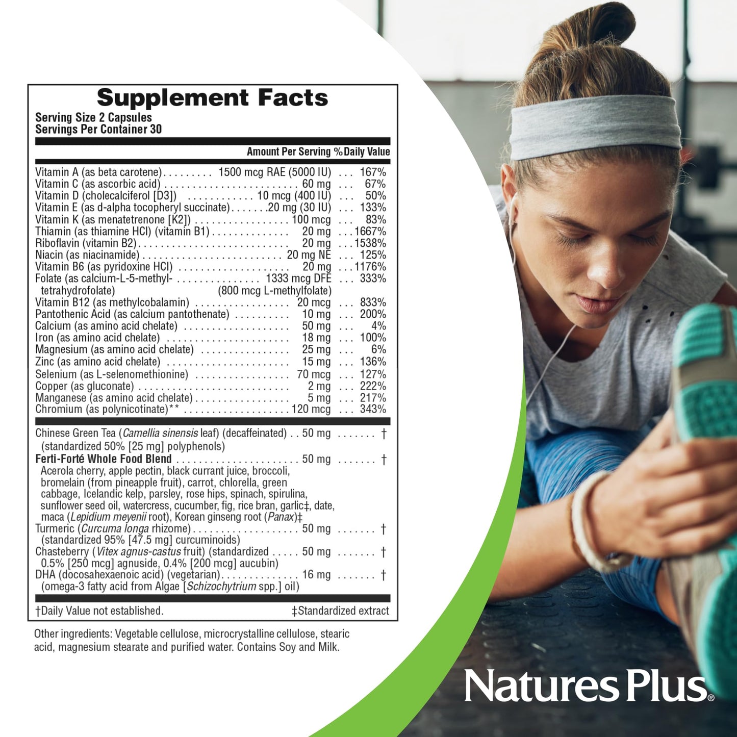 Nature's Plus ProCreation Female Fertility Support Capsules, 60 Count