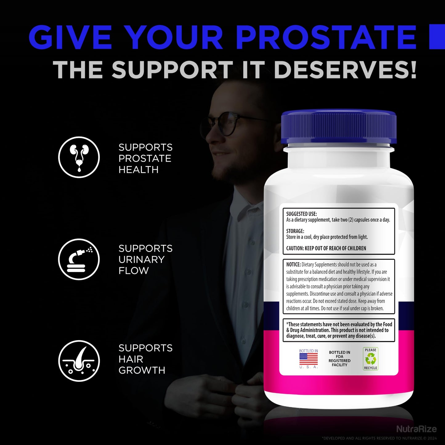 NutraRize EZ Prostate Capsules 300 Capsules