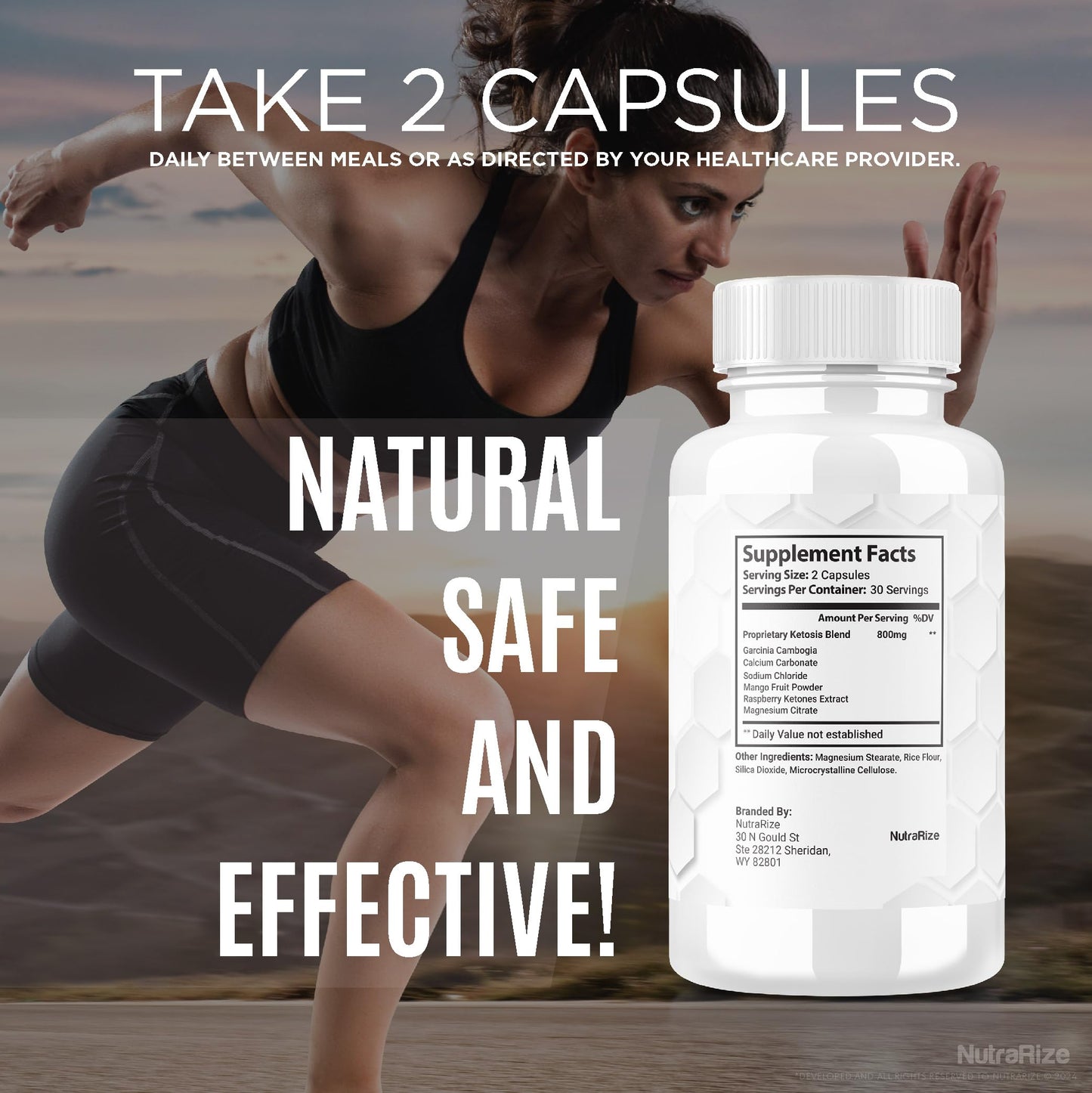 NutraRize Keto Charge Capsules, 180 Capsules