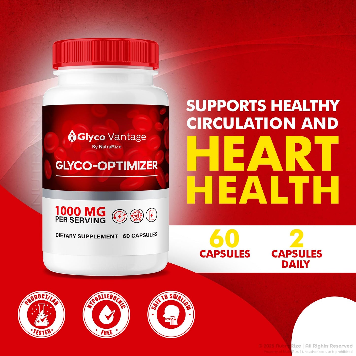 NutraRize Glyco Vantage Glyco Optimizer Capsules 180 Capsules