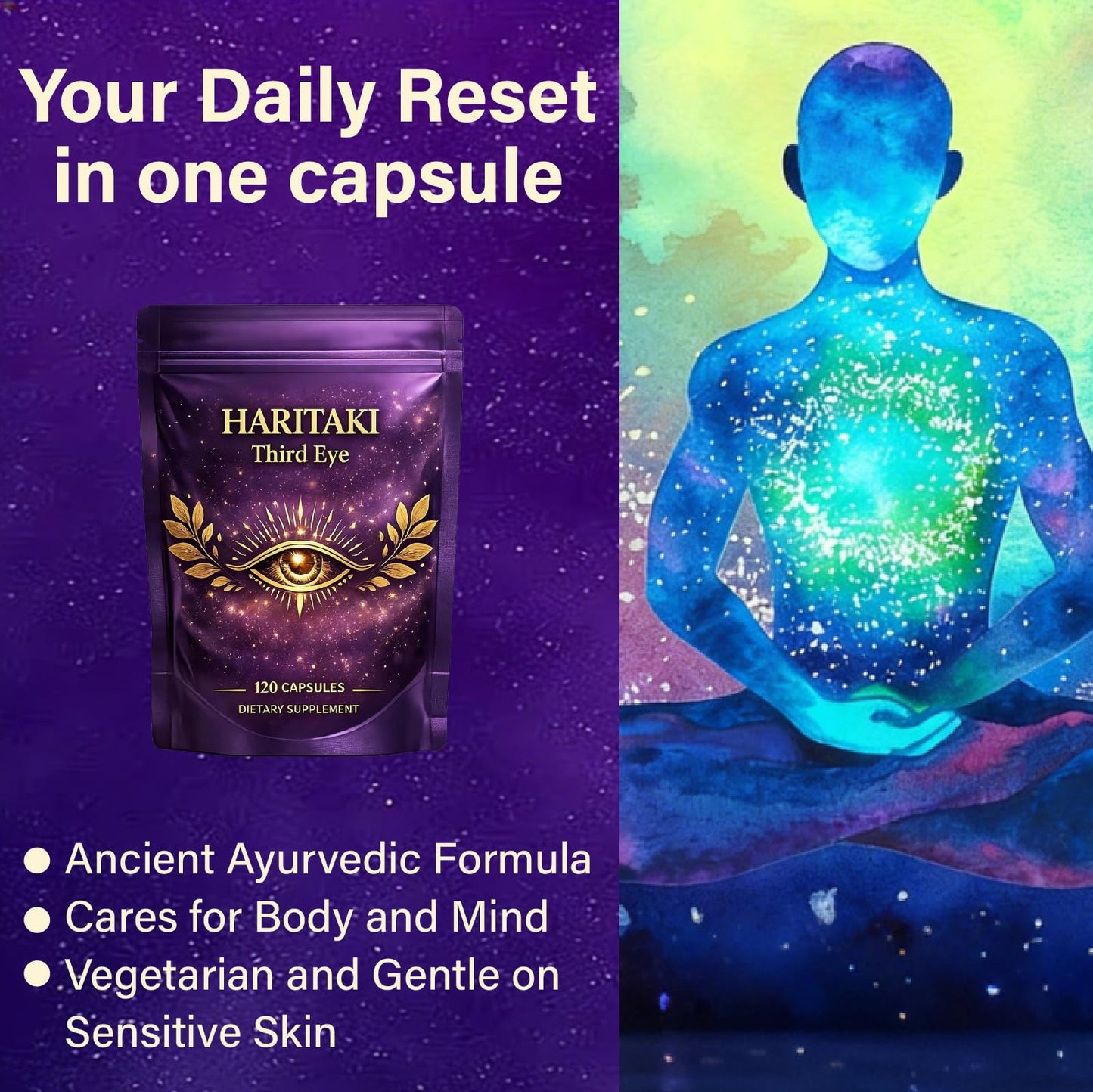 DoseOfQuiet Haritaki First Eye Capsules, 120 Capsules