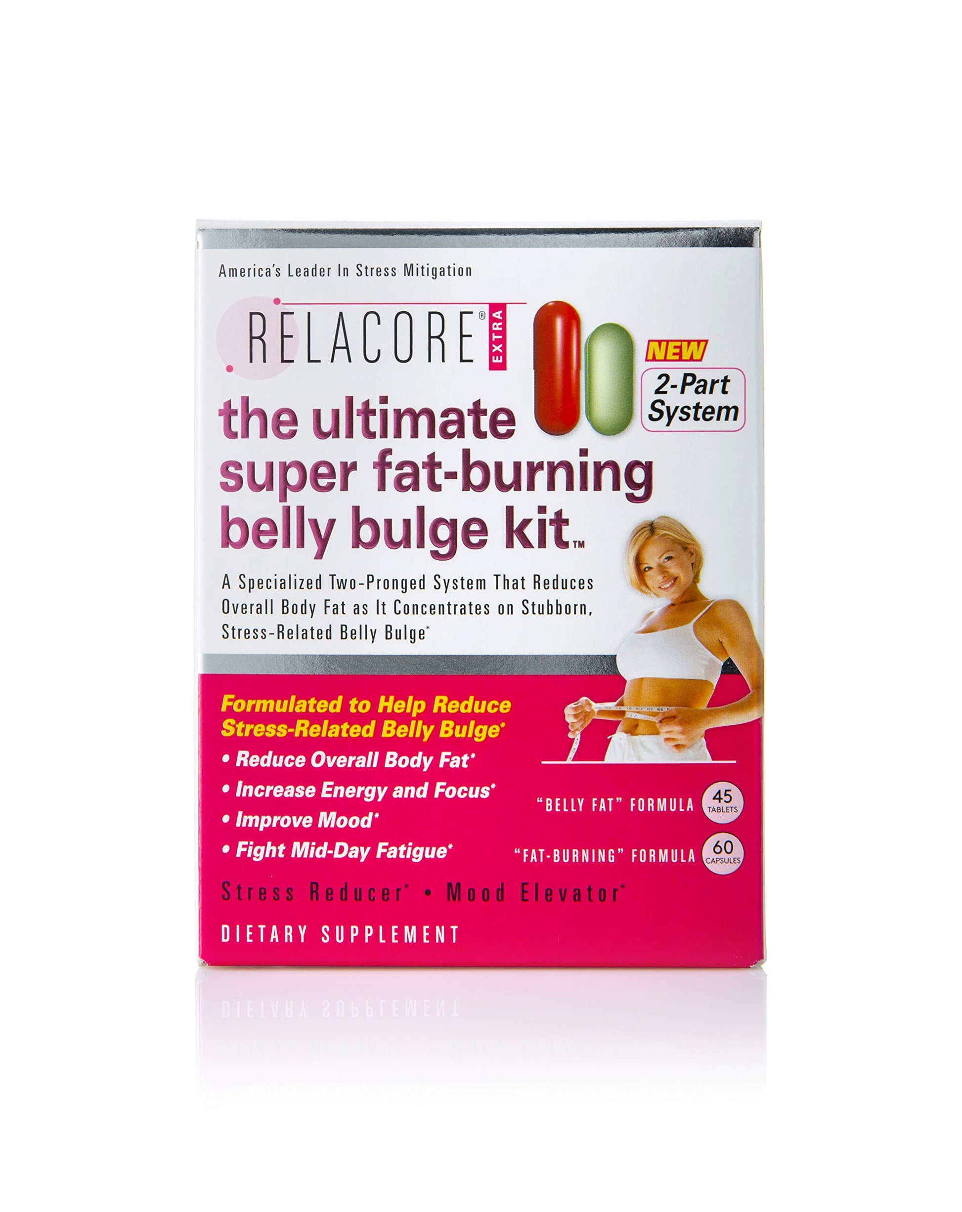 Relacore Ultimate Super Fat-Burning Belly Bulge Kit Capsules 105 Count