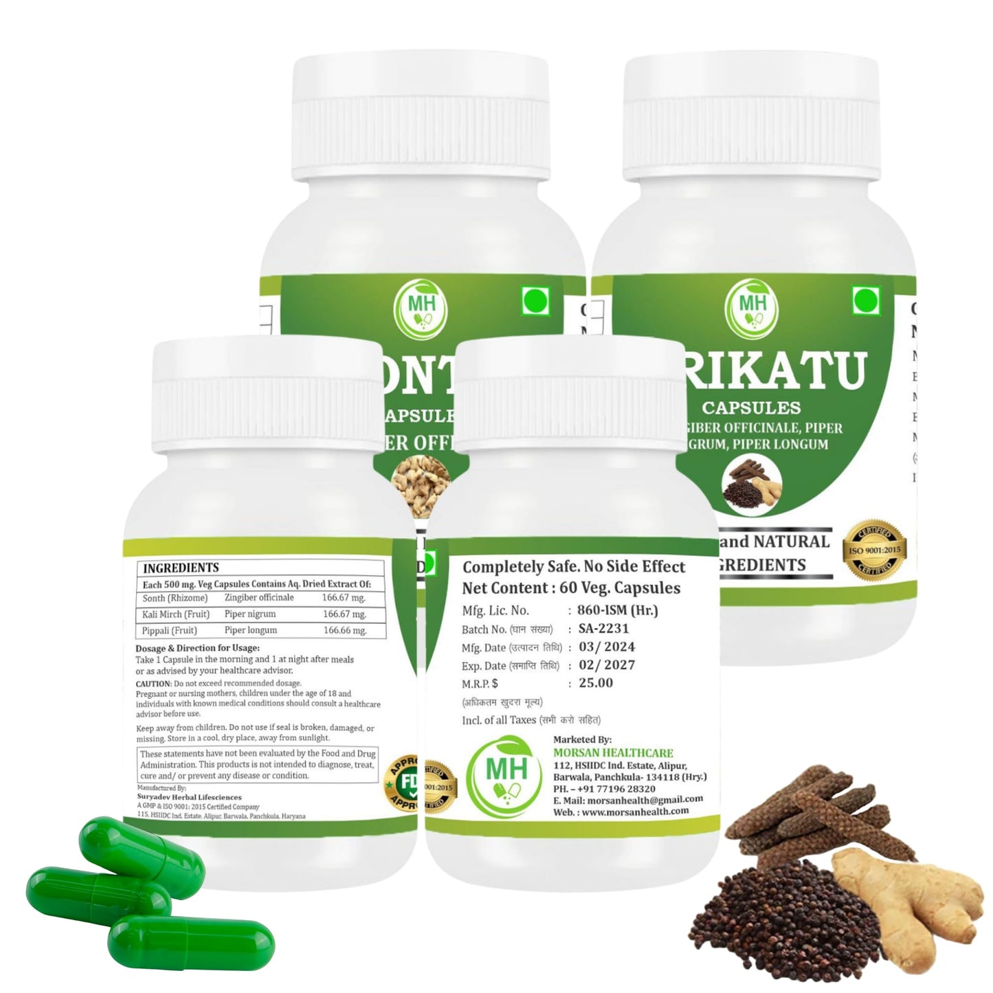 Morsan Healthcare Trikatu Capsules 240 Count