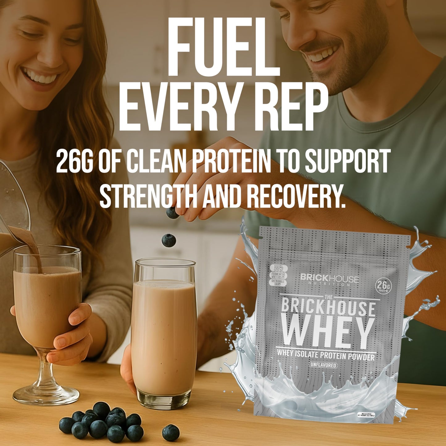 BRICKHOUSE NUTRITION Whey Protein Isolate Powder 34