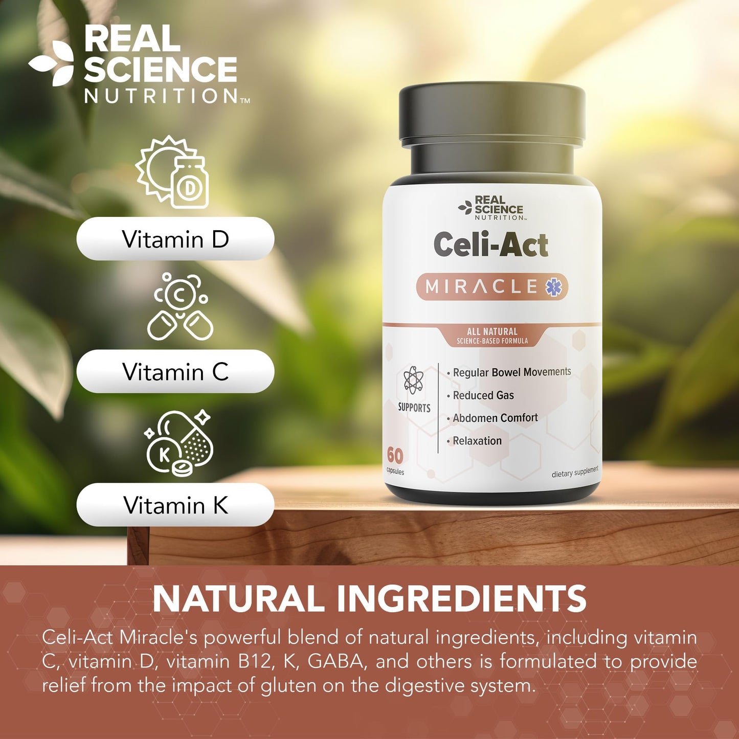 Real Science Nutrition Celi-Act 60 Capsules