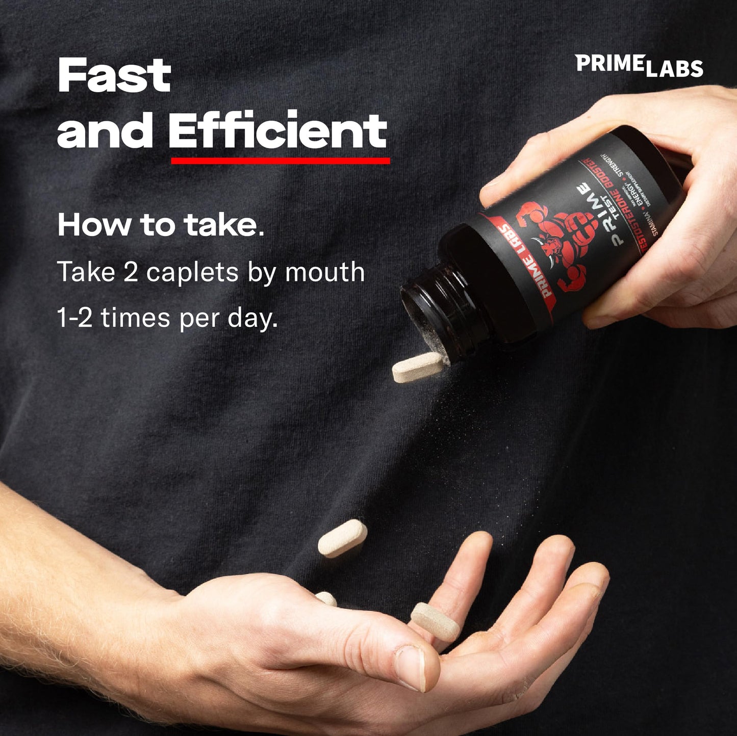Prime Labs Testosterone Supplement for Men 120 Caplets