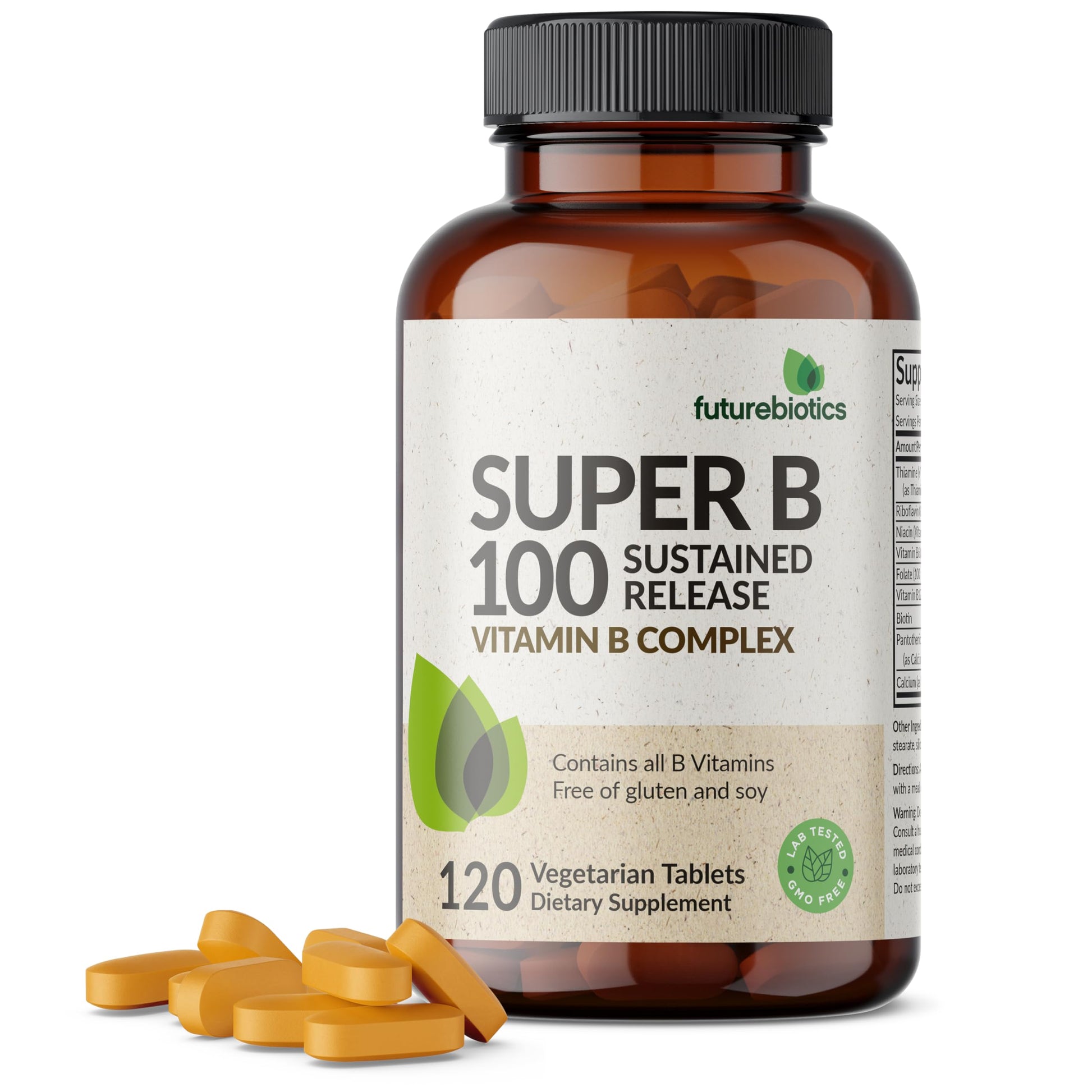 Futurebiotics Super B 100 Sustained Release Vitamin B Complex Tablet 120