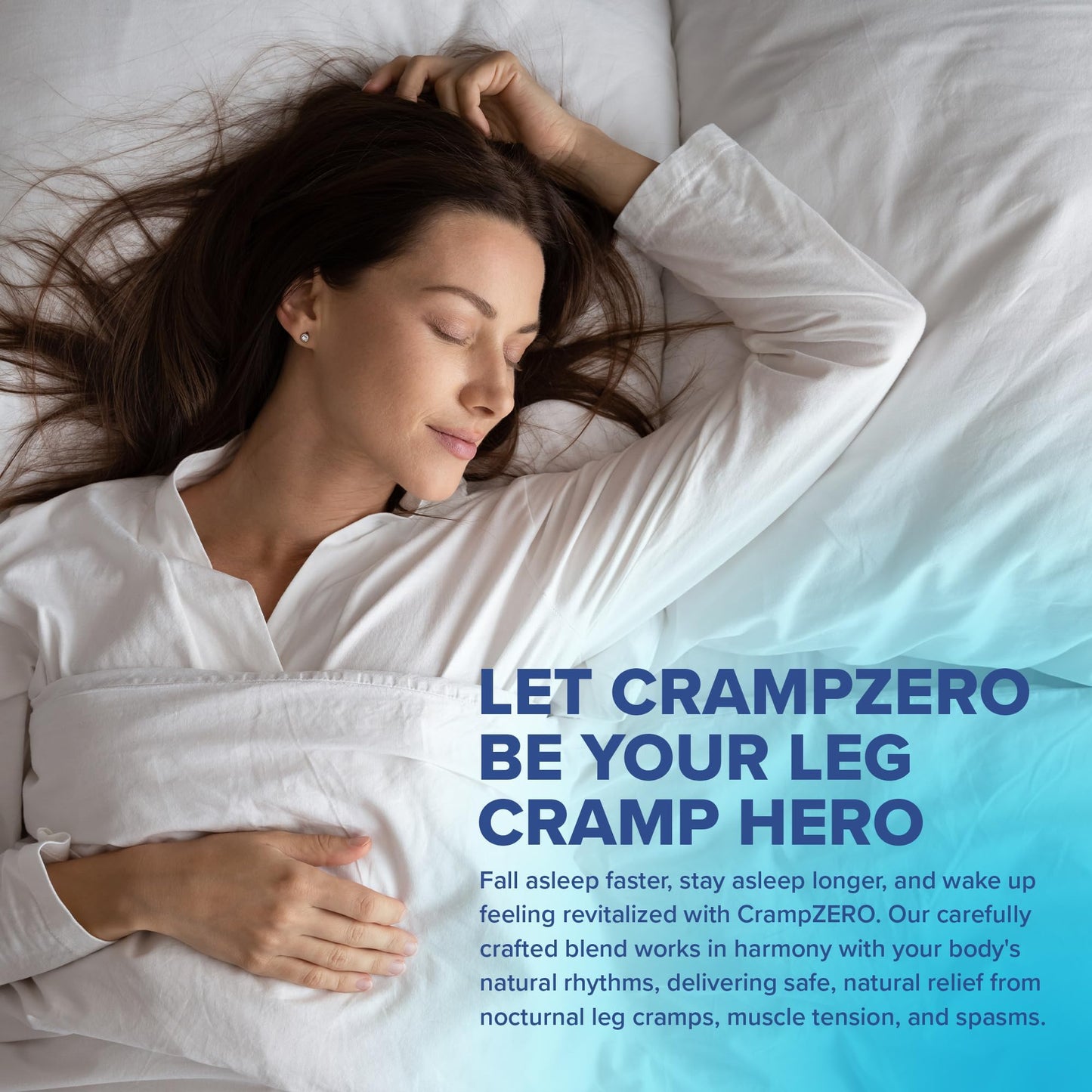 CrampZero Potassium Magnesium for Leg Cramps at Night 120 Capsules