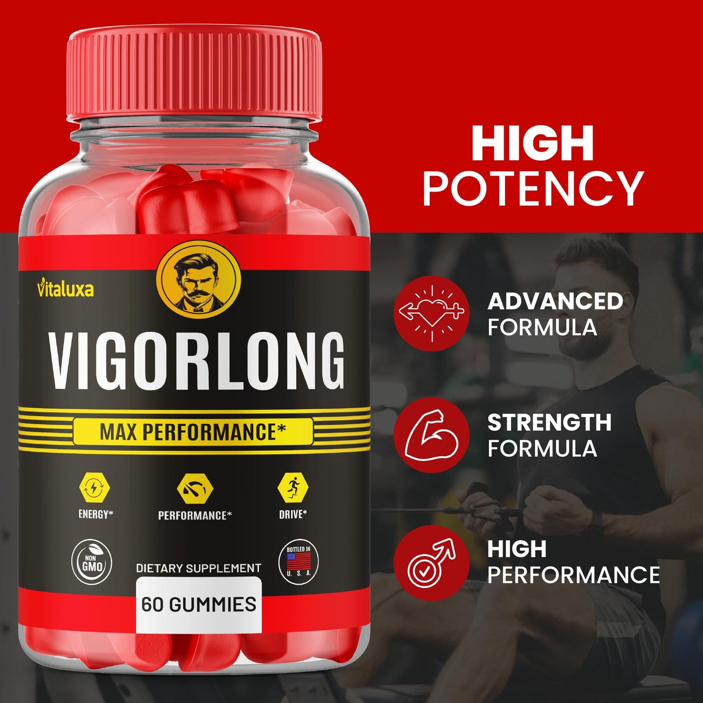 Vitaluxa Vigorlong Gummies 120 Gummies