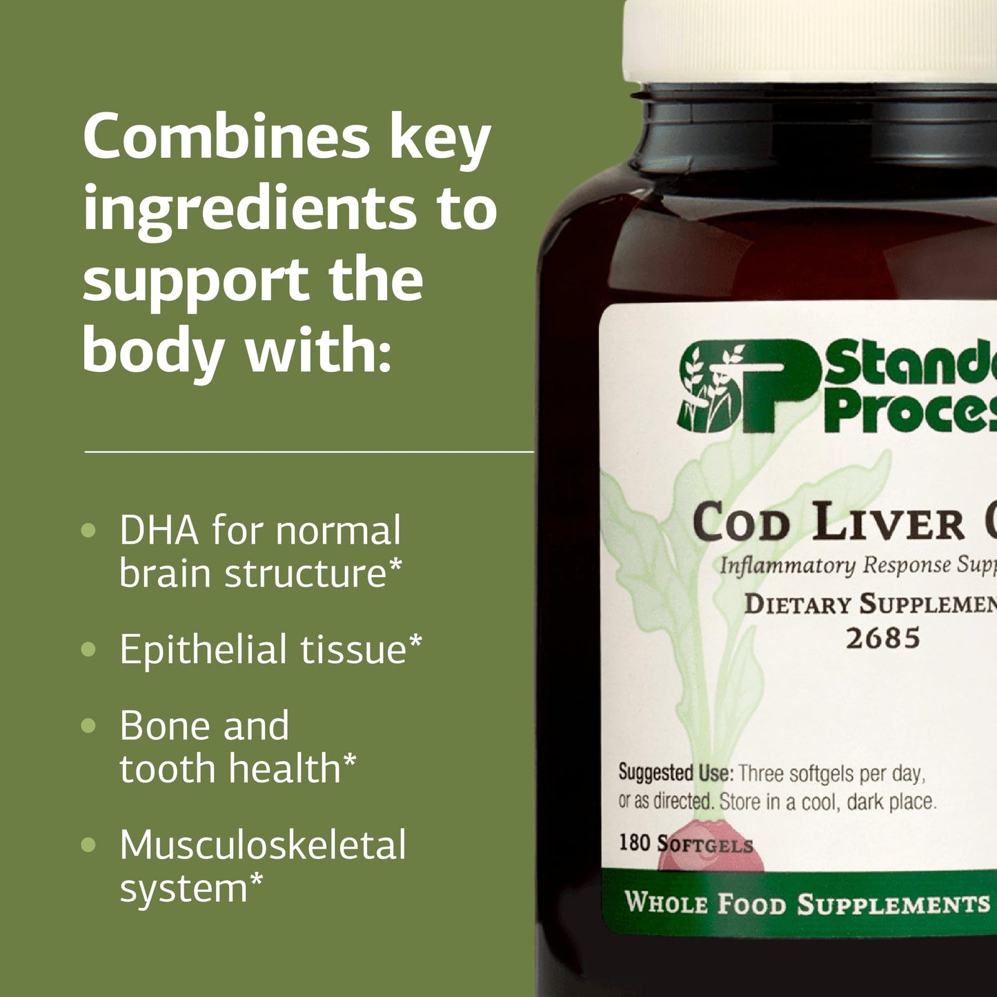 Standard Process Inc. Cod Liver Oil Softgels 180