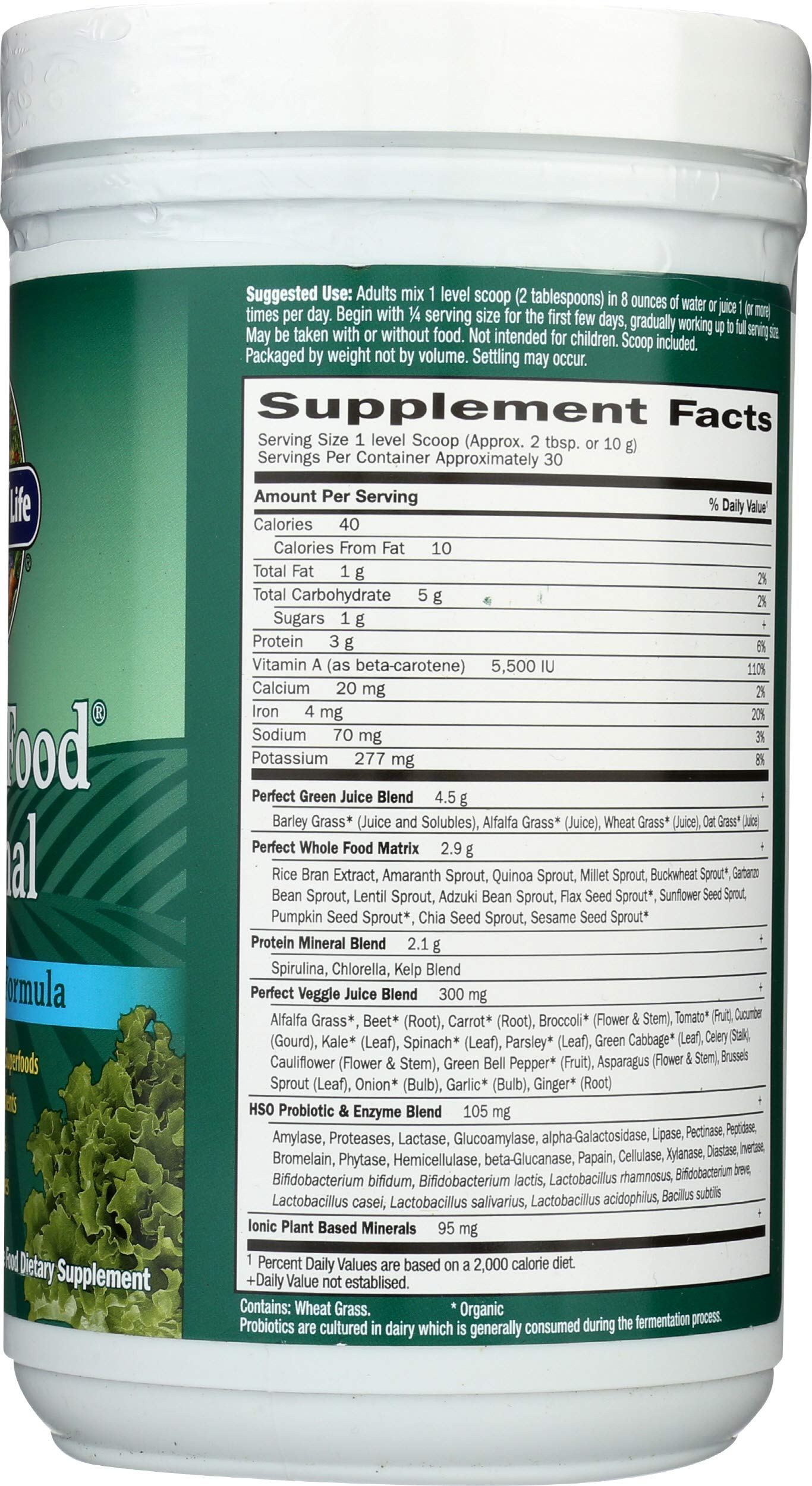 Garden of Life Perfect Food Powder 10.58 Ounce