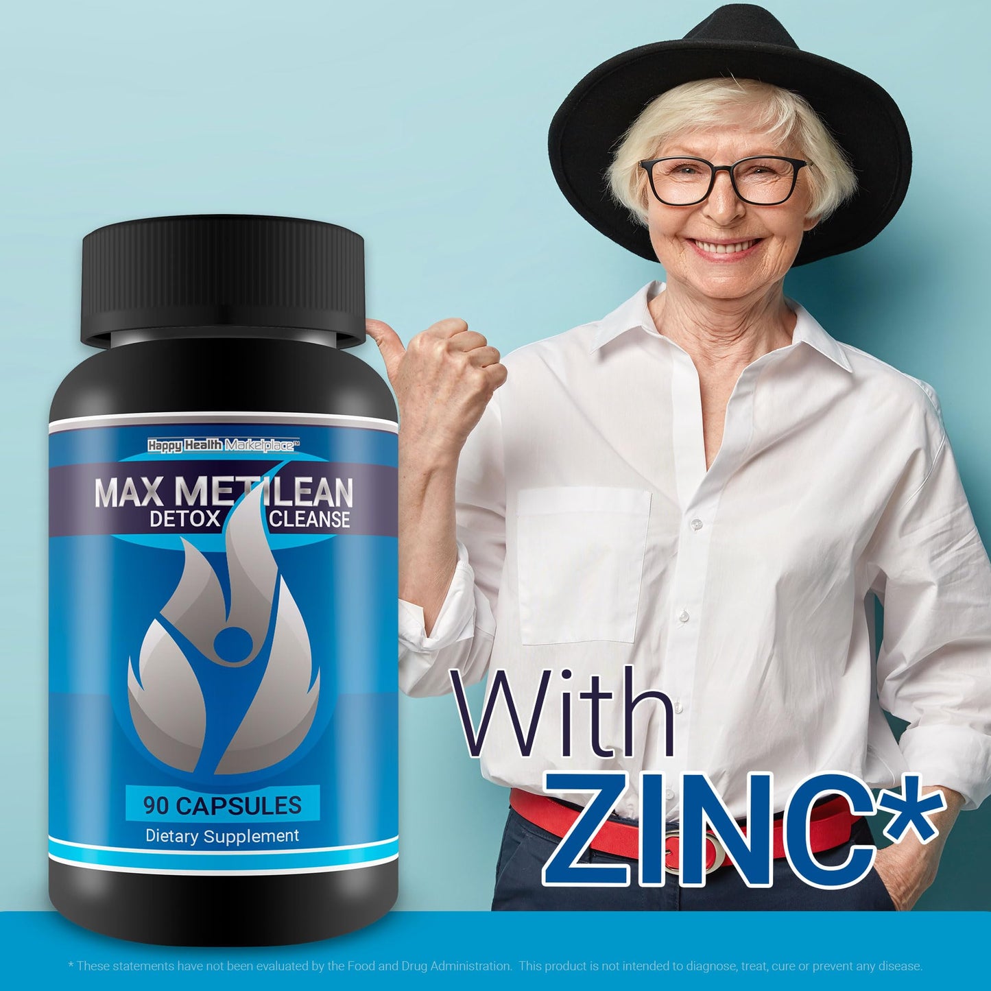 Happy Health Marketplace Max Metilean Detox Cleanse Capsule 90 Count