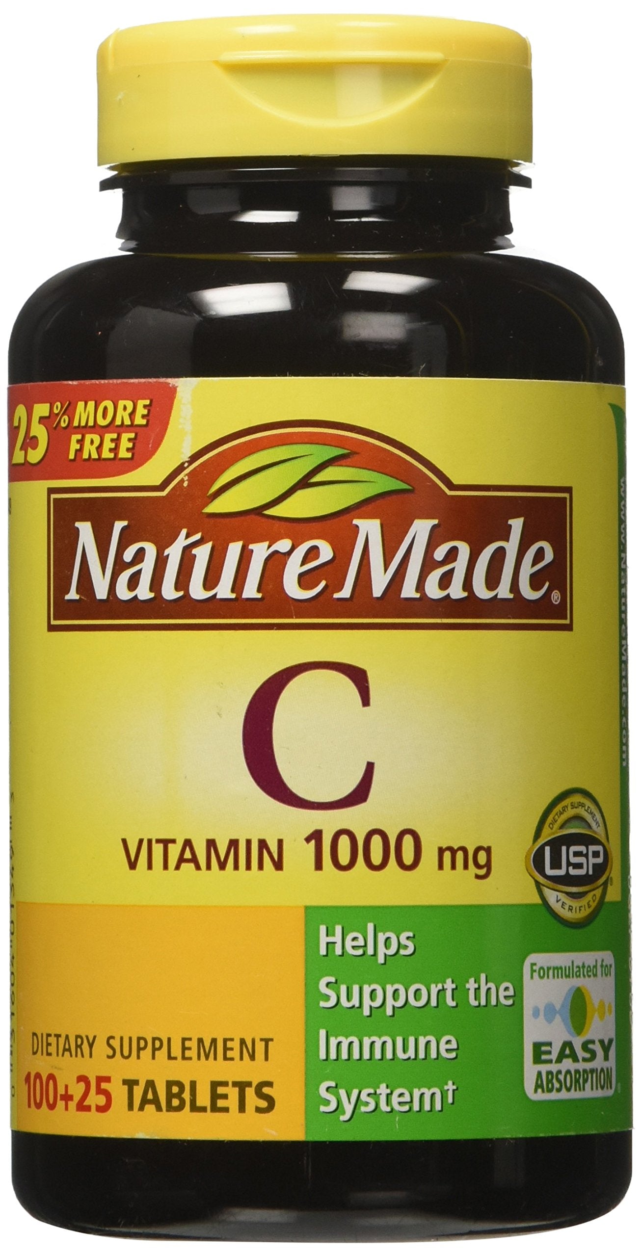 Nature Made Vitamin C 1000 mg Tablet, 125 Tablets