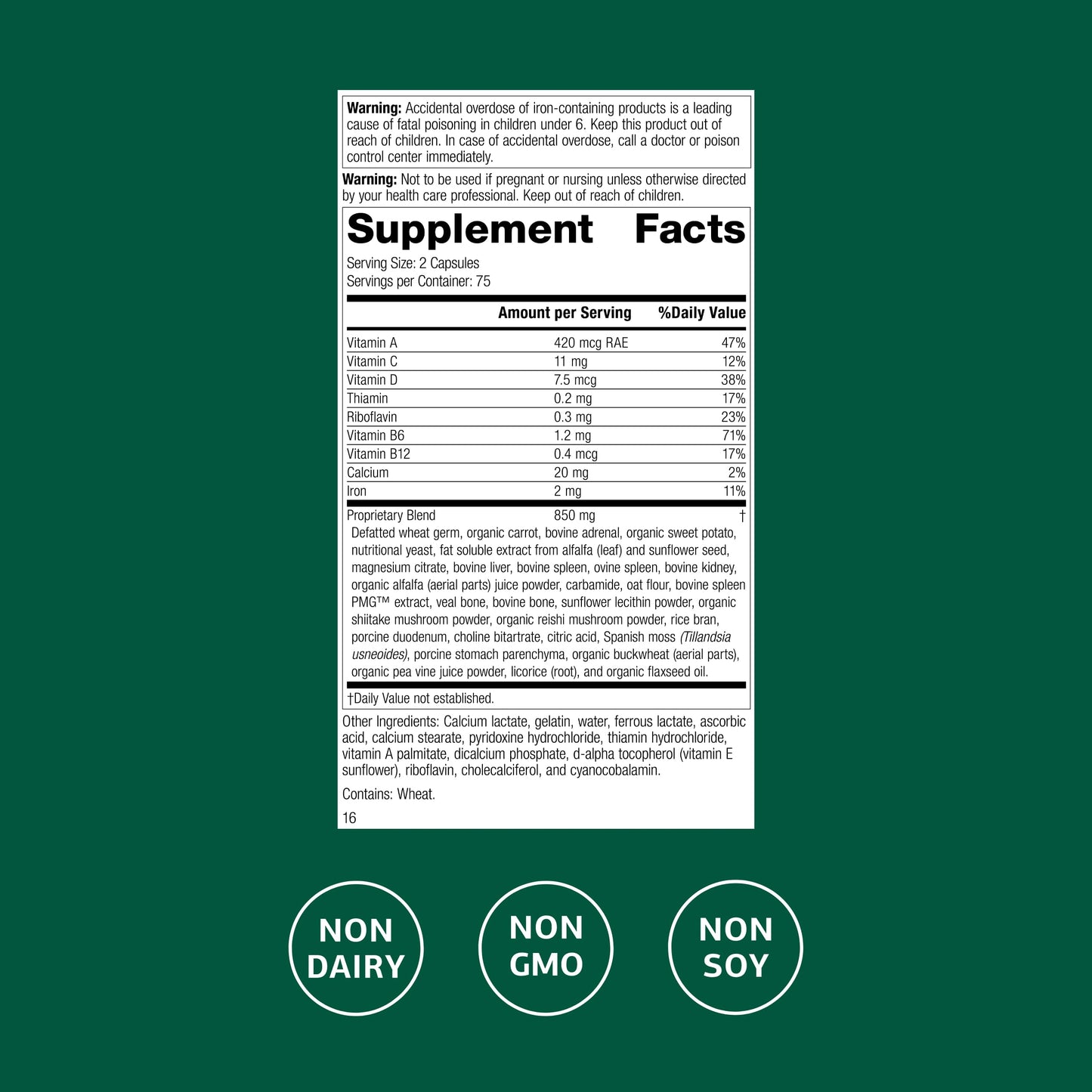 Standard Process Inc. Catalyn with Iron 150 Capsules
