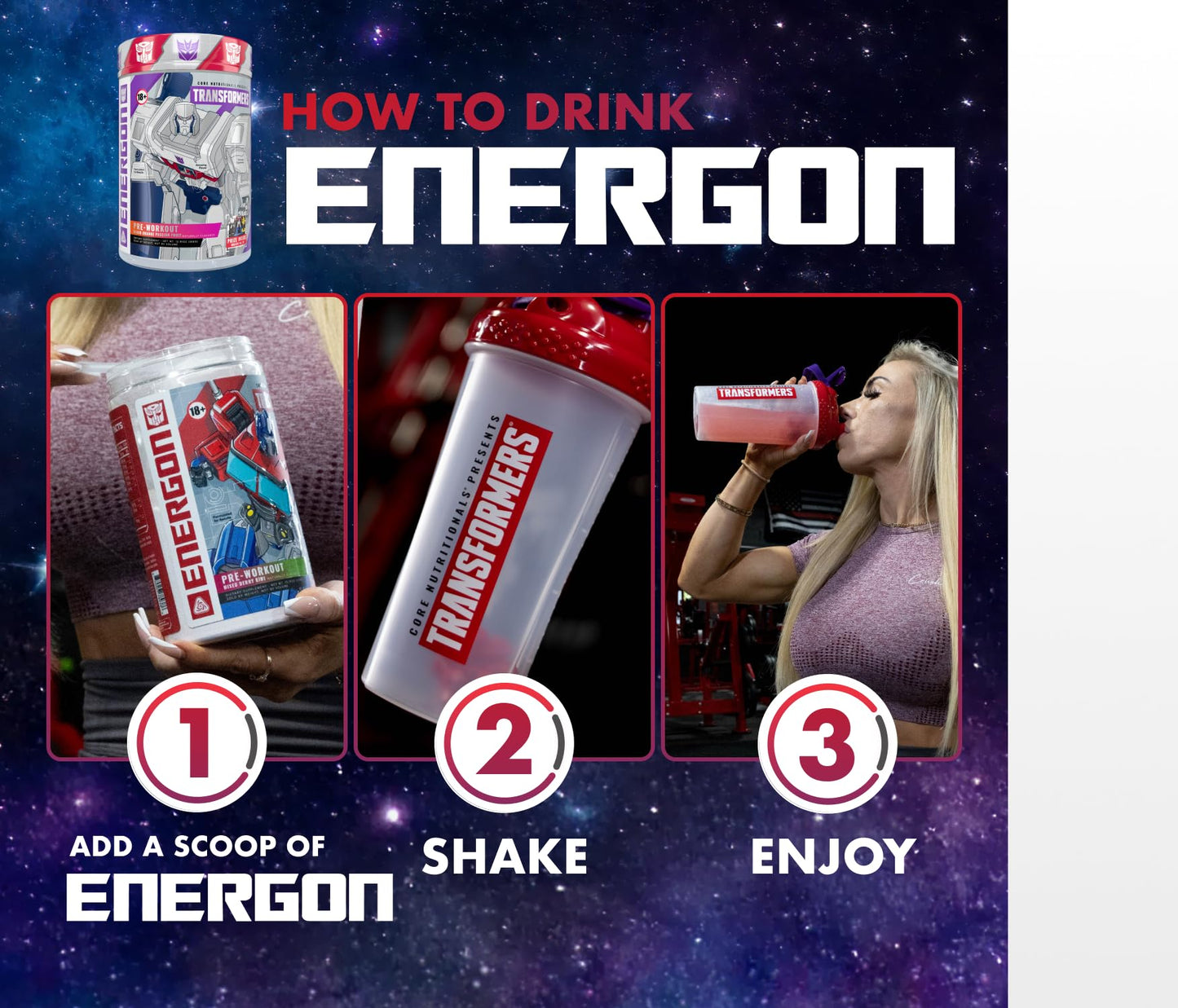 Core Nutritionals Transformers Energon Pre Workout Powder 16 Servings