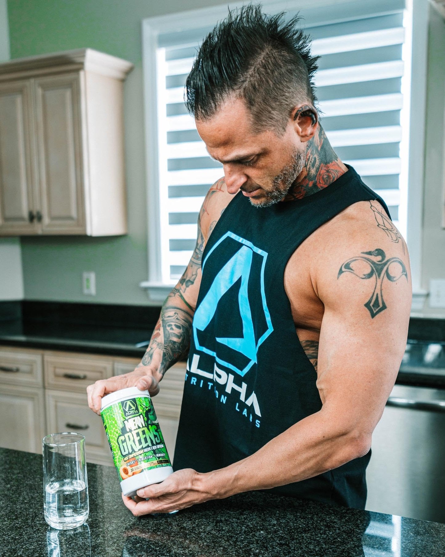 Alpha Nutrition Labs Mean Greens Powder, 1 Ounce (Pack of 1)