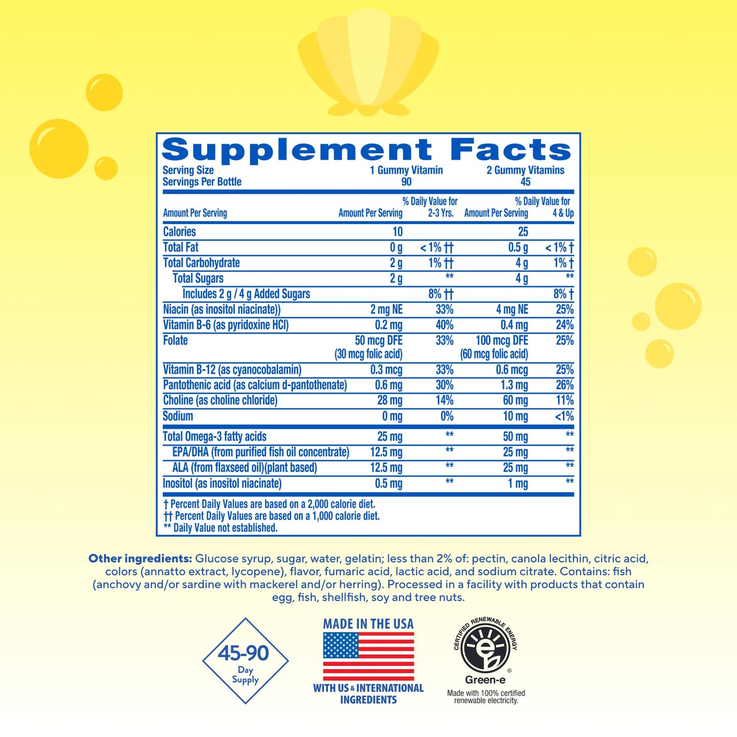 Lil Critters Kids Omega 3 Gummies 90 Count