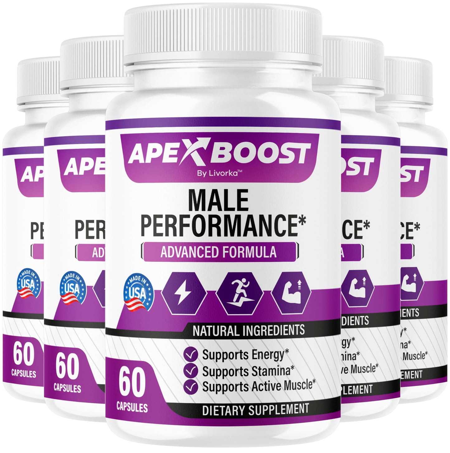 LIVORKA ApexBoost Capsules, 300 Capsules
