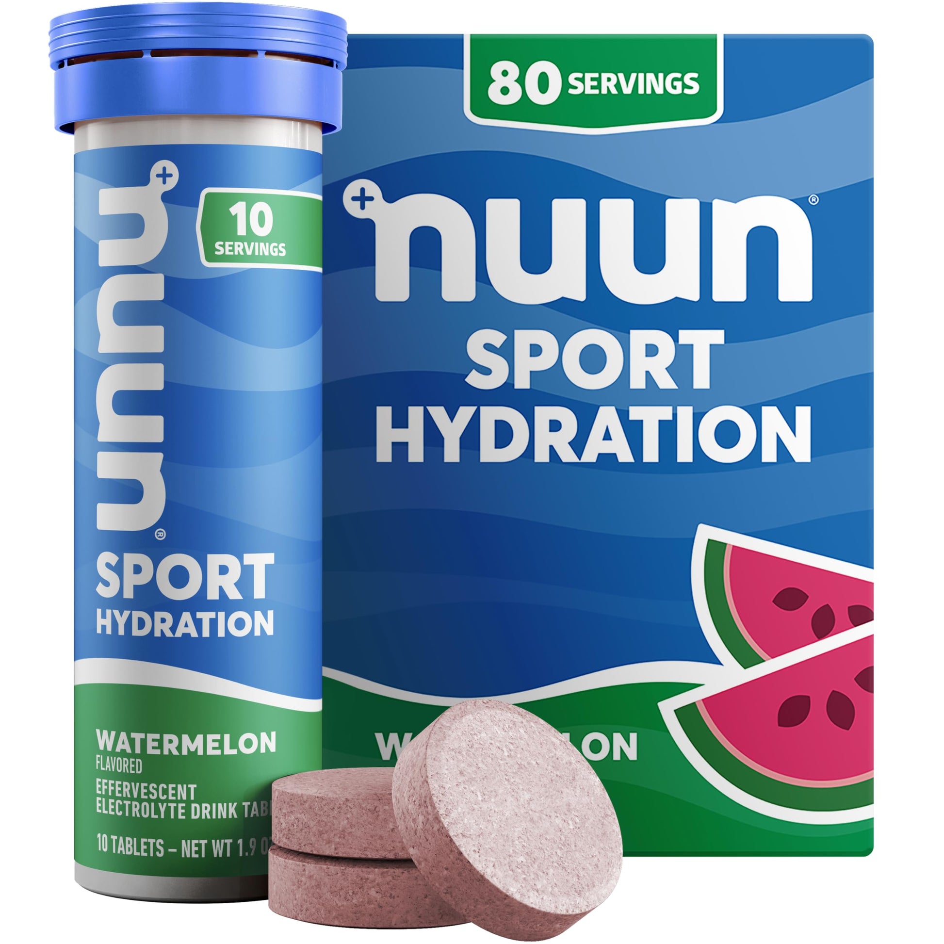 Nuun Sport Electrolyte Tablets Watermelon, 80 Tablets