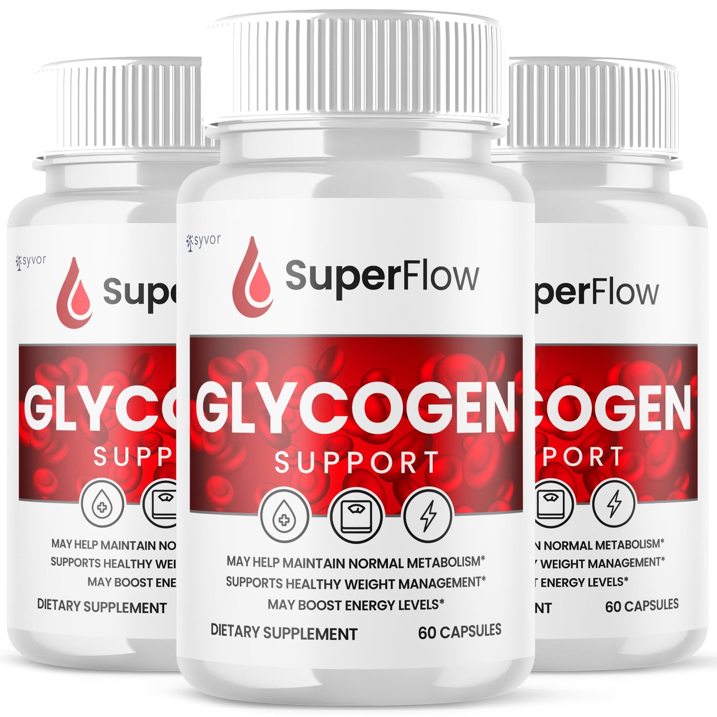 Syvor Super Flow Glycogen Support Glyco Optimizer Capsules, 180 Count