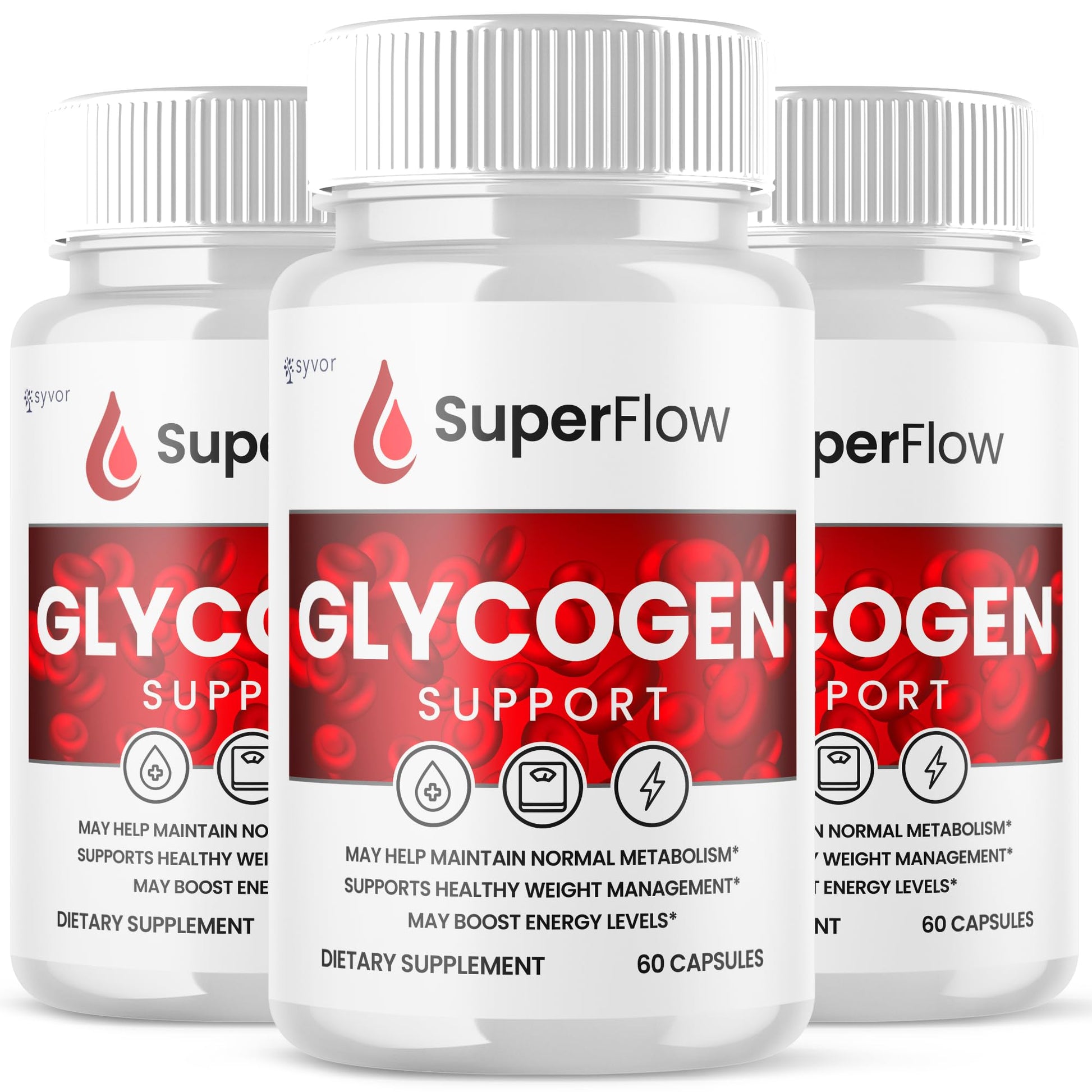 Syvor Super Flow Glycogen Support Glyco Optimizer Capsules, 180 Count