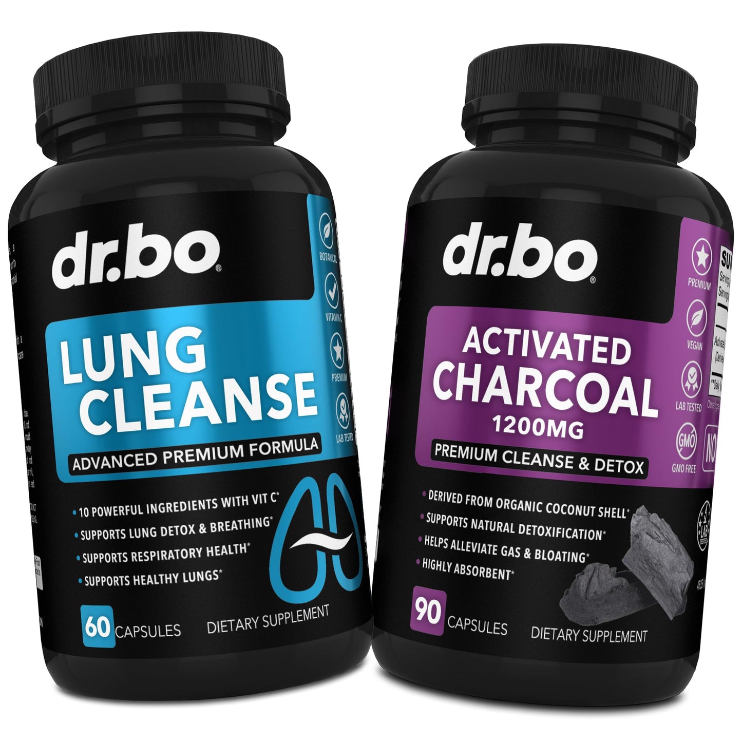 DR. BO Lung Cleanse & Activated Charcoal Capsules