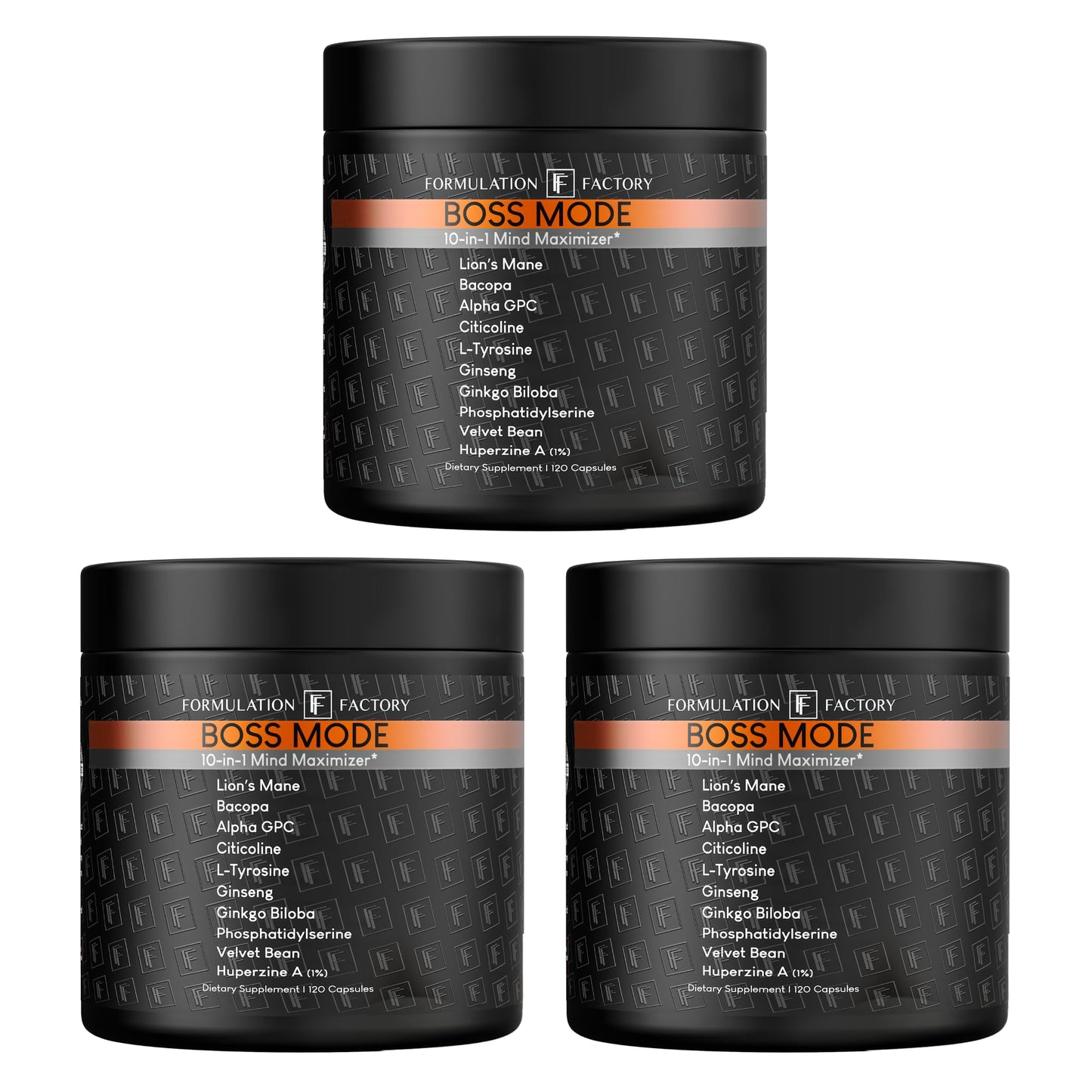 Formulation Factory BOSS Mode 10-in-1 Nootropic Complex 360 Capsules