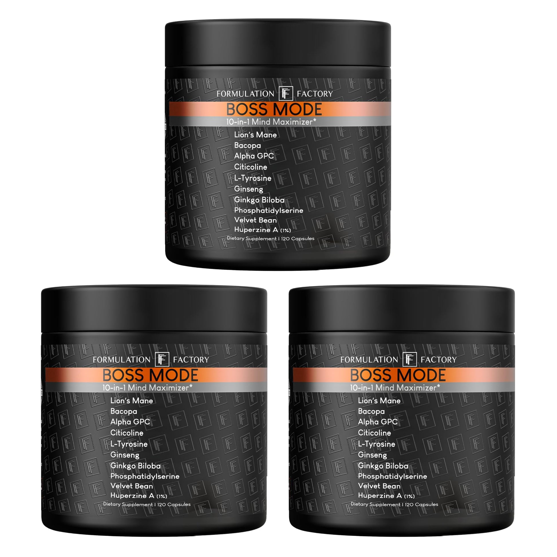 Formulation Factory BOSS Mode 10-in-1 Nootropic Complex 360 Capsules