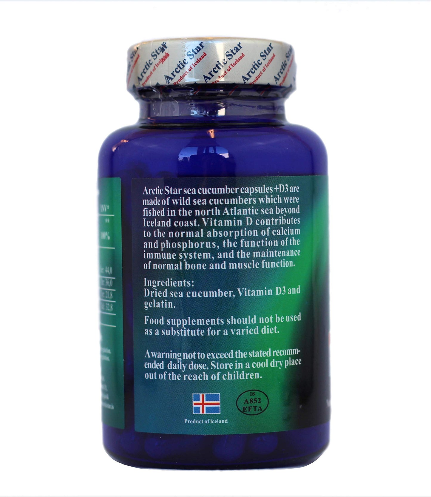 Arctic Star Sea Cucumber with Vitamin D3 Capsules 90 Capsules