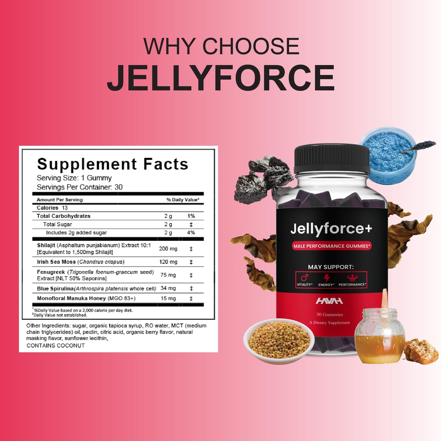 Havah Jelly Force Energy Support Gummy 30 Gummies