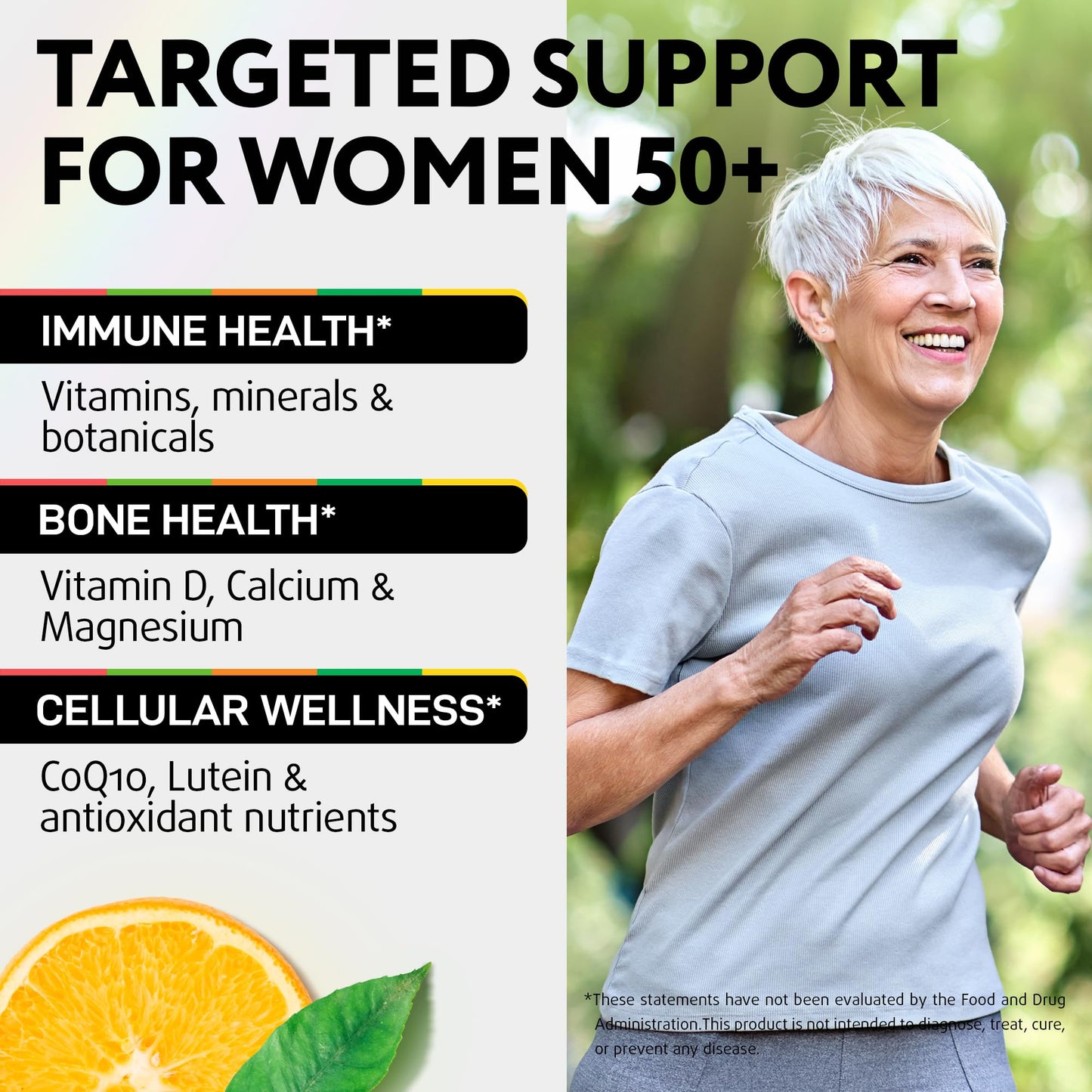 IQ BIOLOGY Multivitamin for Women 50+ Once Daily with Lutein & CoQ10, Capsules, 60 Count