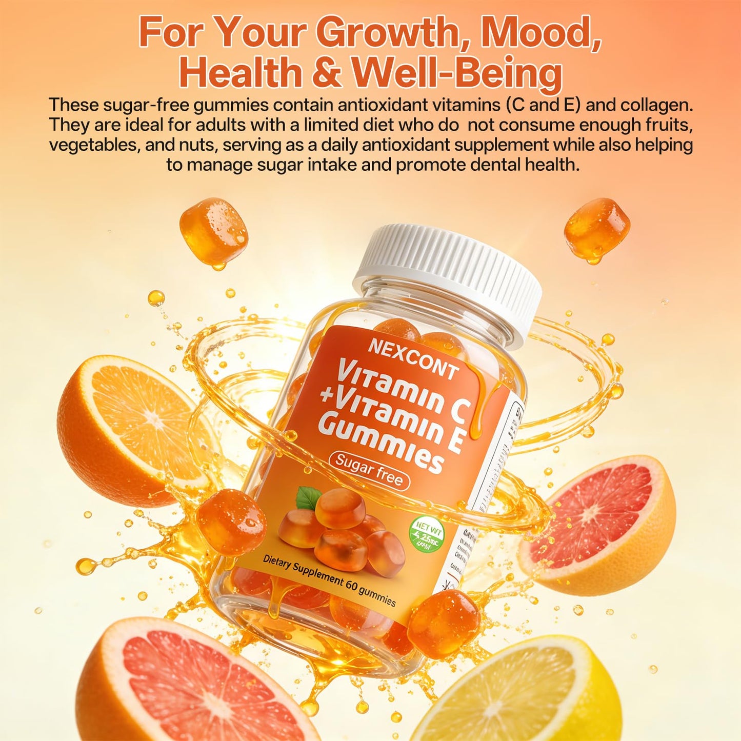 Oopeatol Vitamin C Gummies 60 Count
