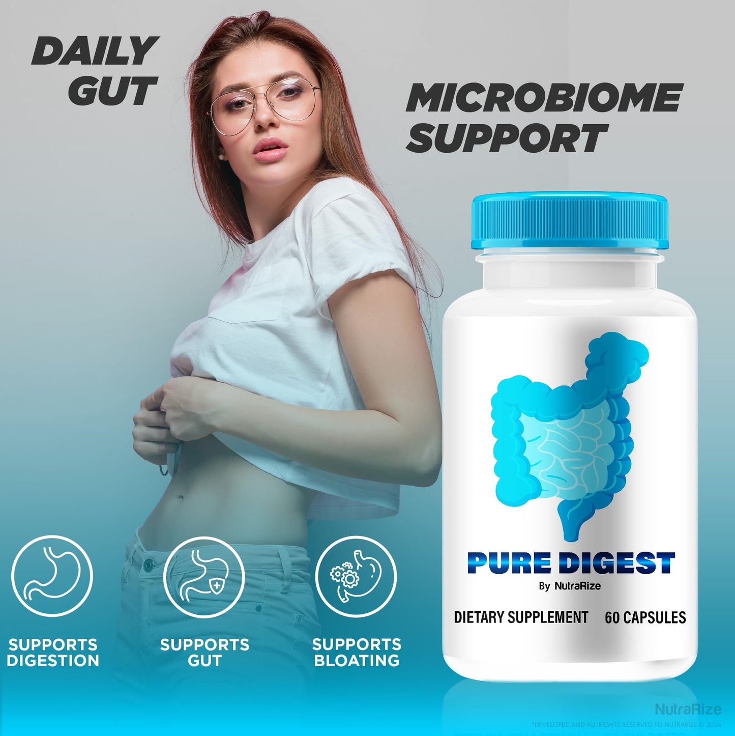 NutraRize Pure Digest Capsule, 60 Capsules