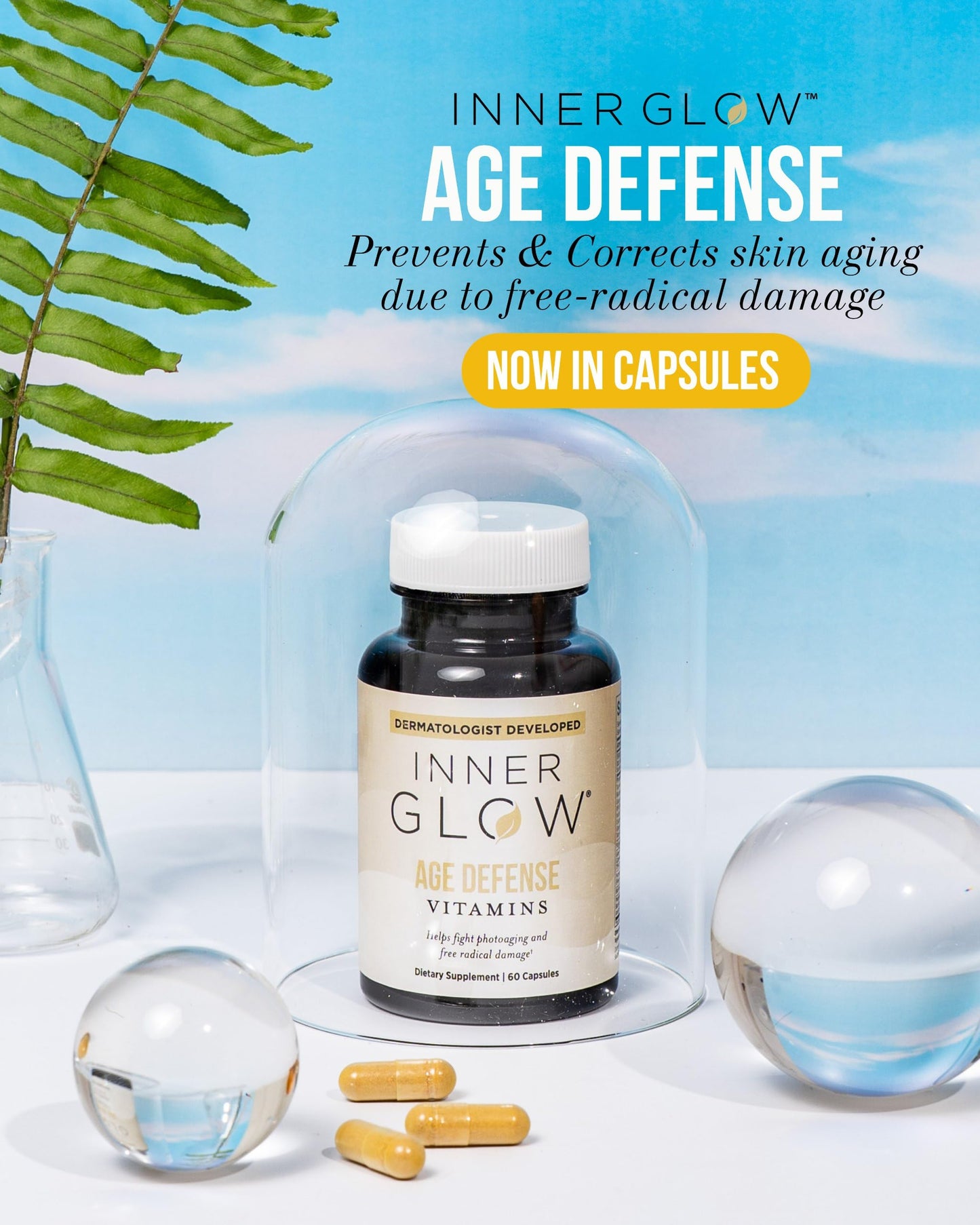 Inner Glow Age Defense Vitamins 60 Capsules