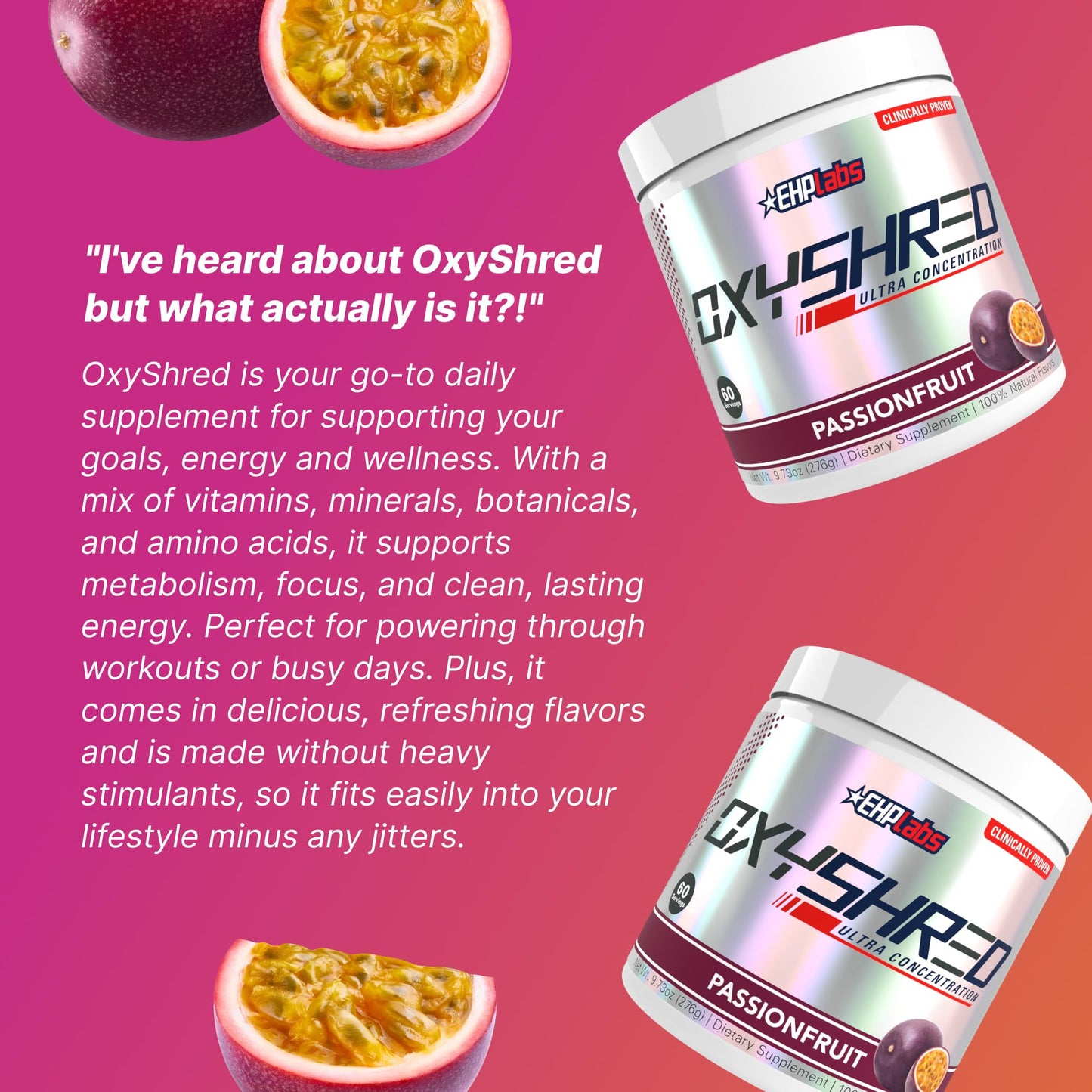 EHP Labs OxyShred Pre Workout Powder 9.3 60 Servings