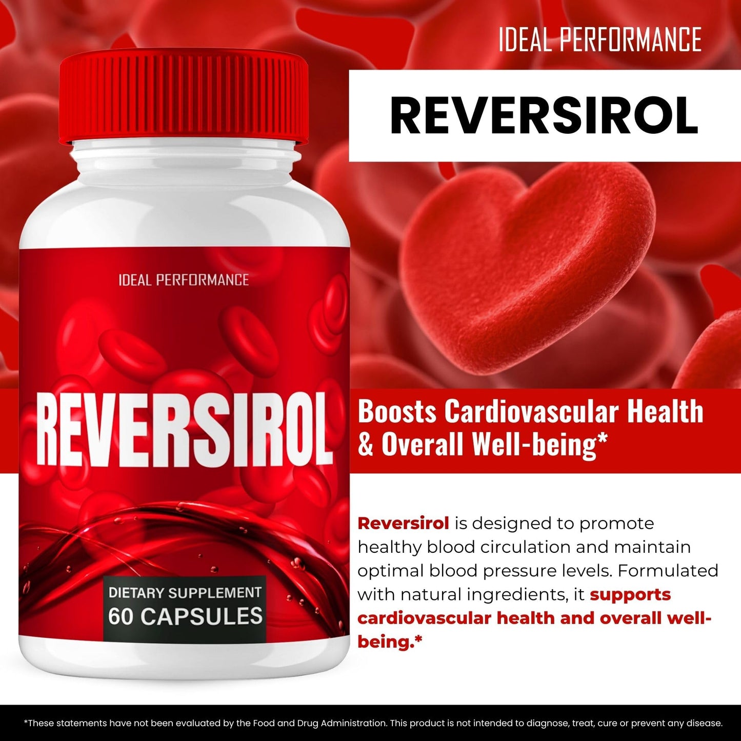 IDEAL PERFORMANCE Reversirol Capsules 60 Count