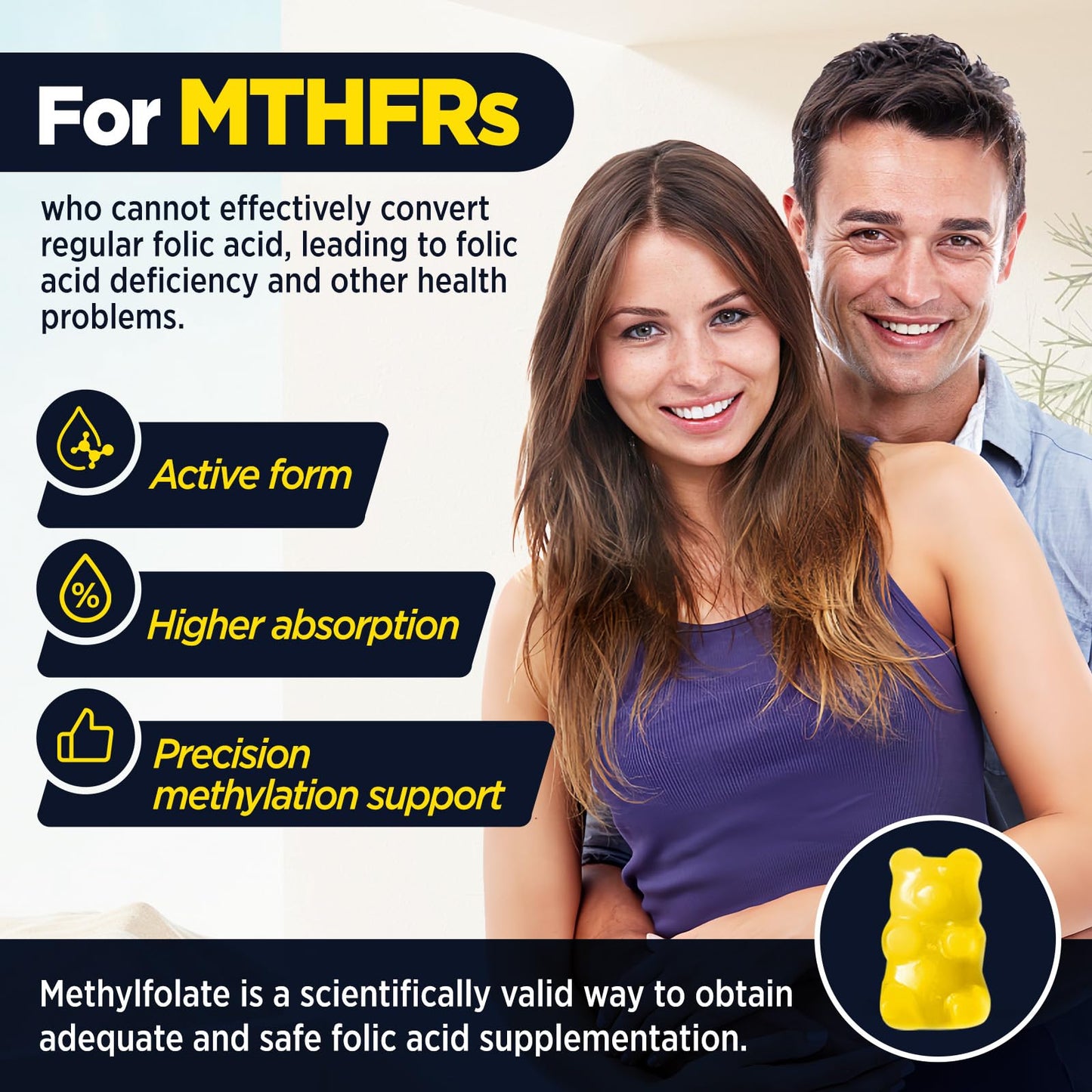 GREABBY L Methylfolate Gummies, 60 Gummies