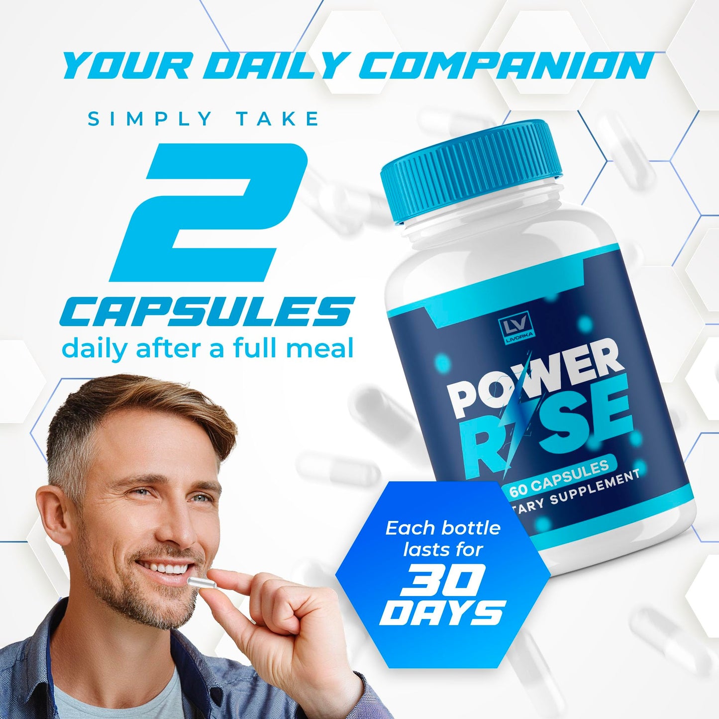 LIVORKA Power Rise Capsules, 120 Capsules