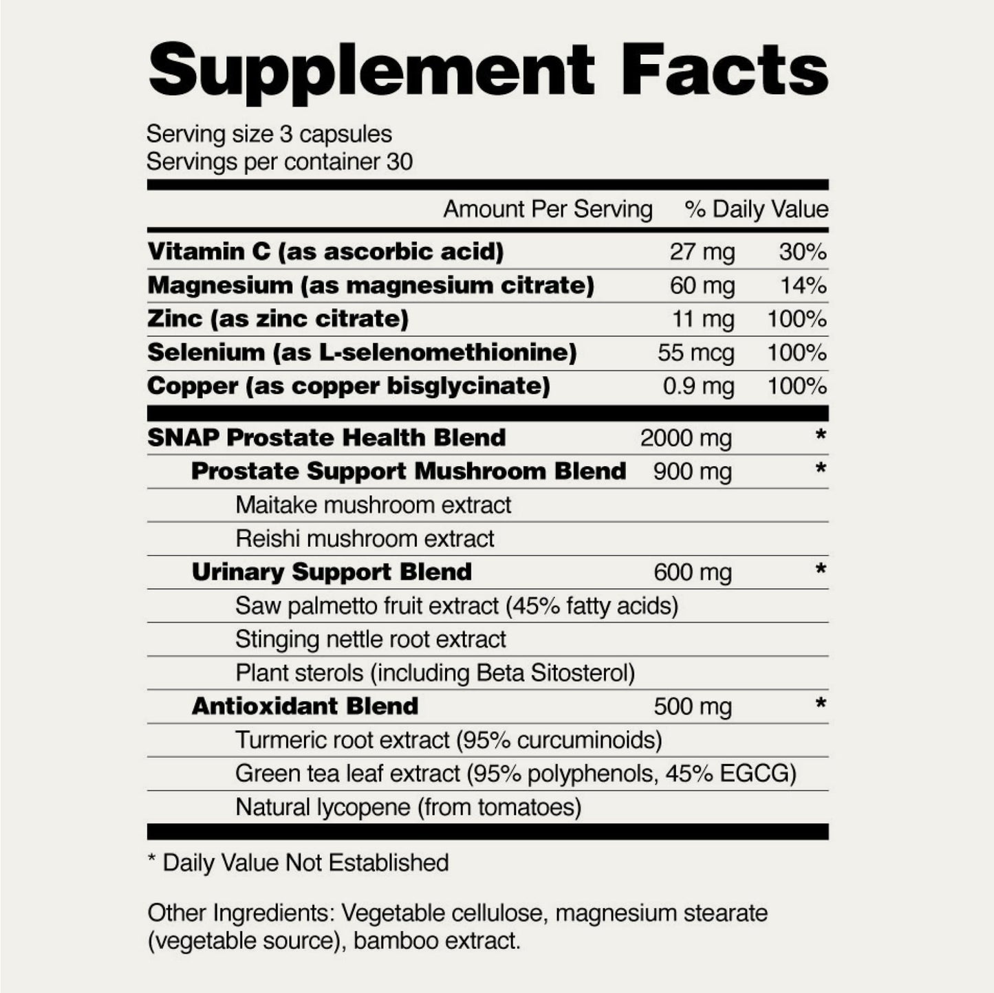 Snap Supplements Prostate Health Support Capsule Bundle (90 Capsules) & Kidney Health Support Capsule Bundle (60 Capsules)