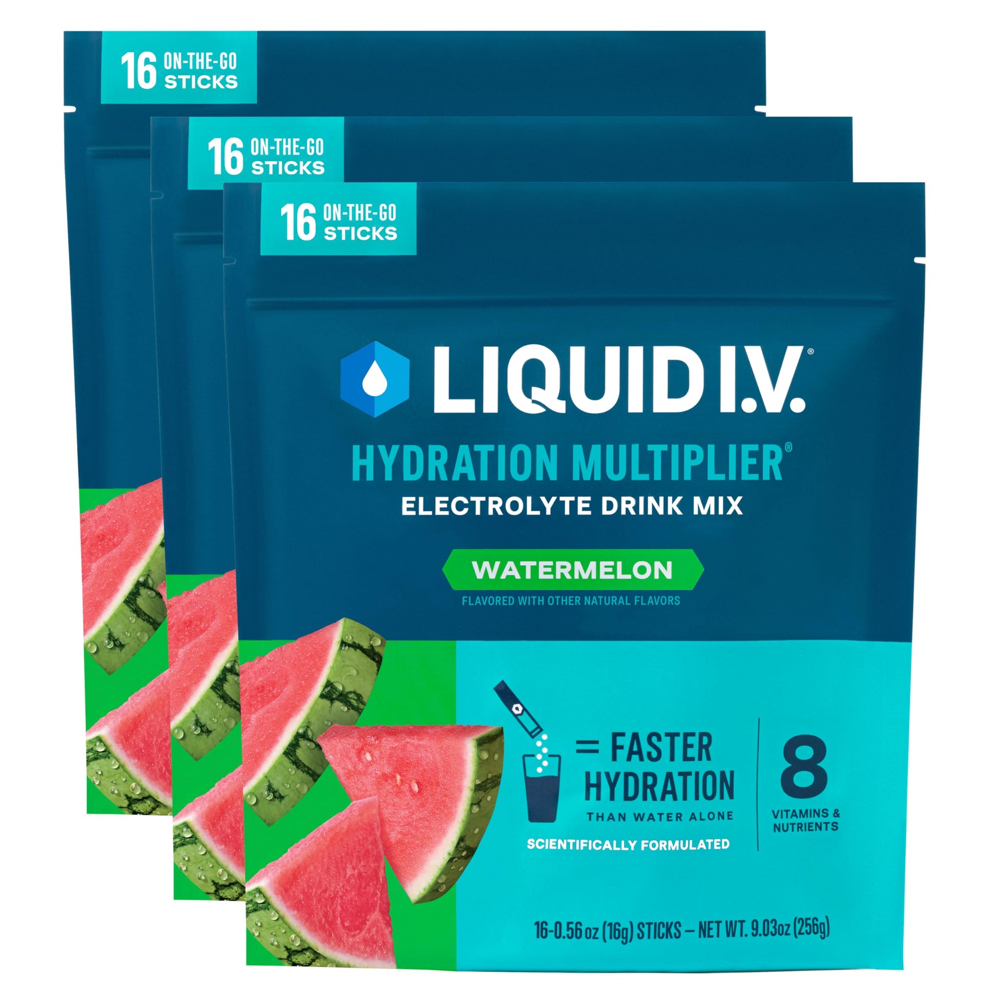 Liquid I.V. Hydration Electrolytes Watermelon Powder 48 Count