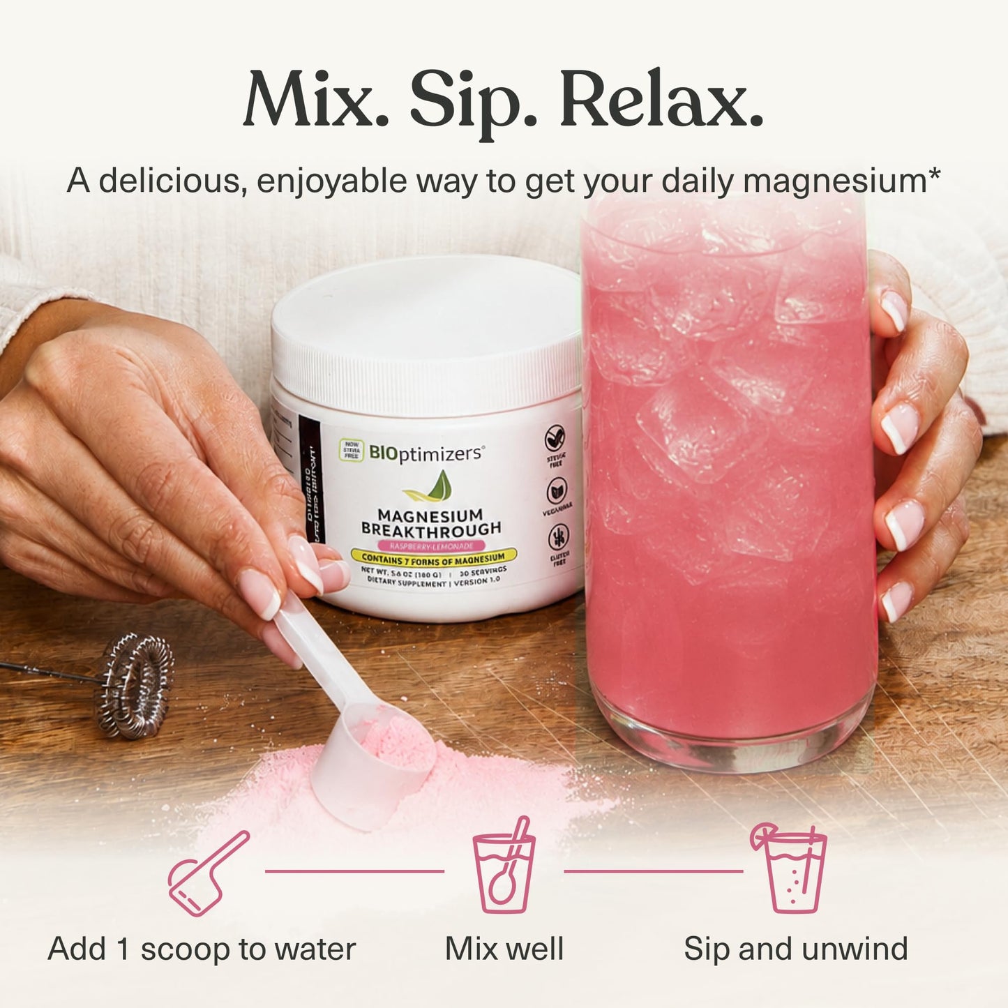BIOptimizers Magnesium Breakthrough Powder 4.13 Ounce
