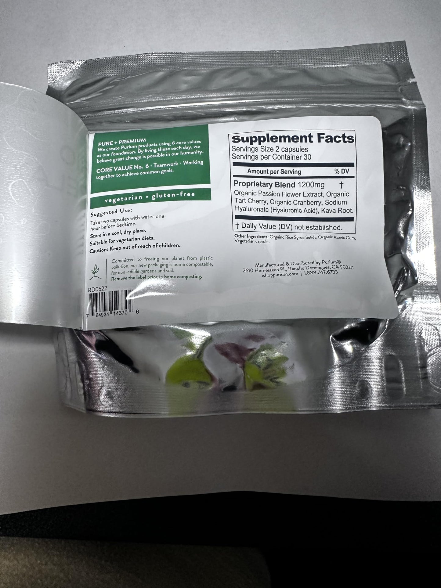 Generic Purium Bio Relax 60 Capsules