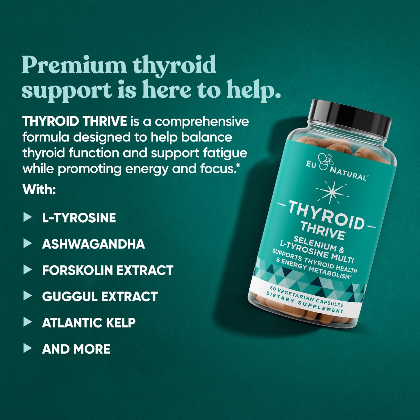 Eu Natural Thrive Energy Support Capsules 60 Count