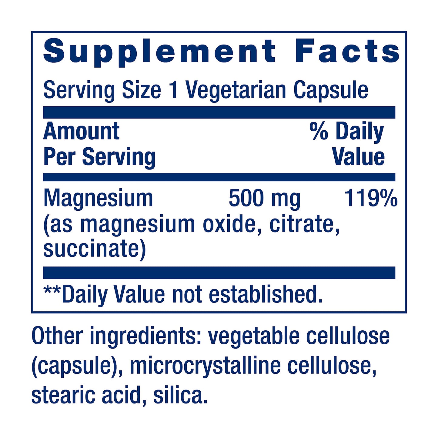 Life Extension Magnesium Caps 500 mg Magnesium Succinate, Heart Health, Healthy Bones, Metabolism Support, 200 Vegetarian Capsules