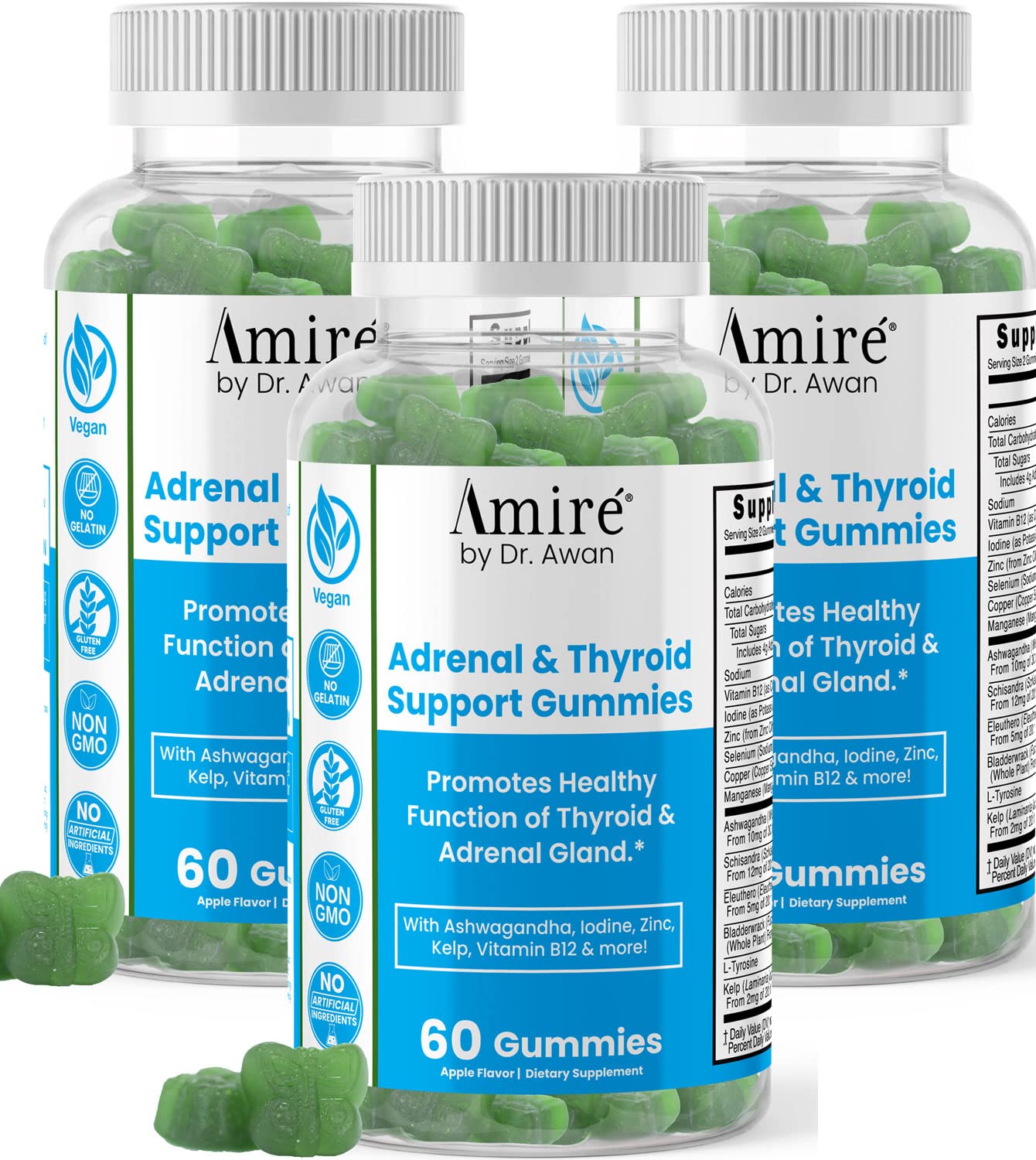 Amire Thyroid Support Gummies, 180 Count