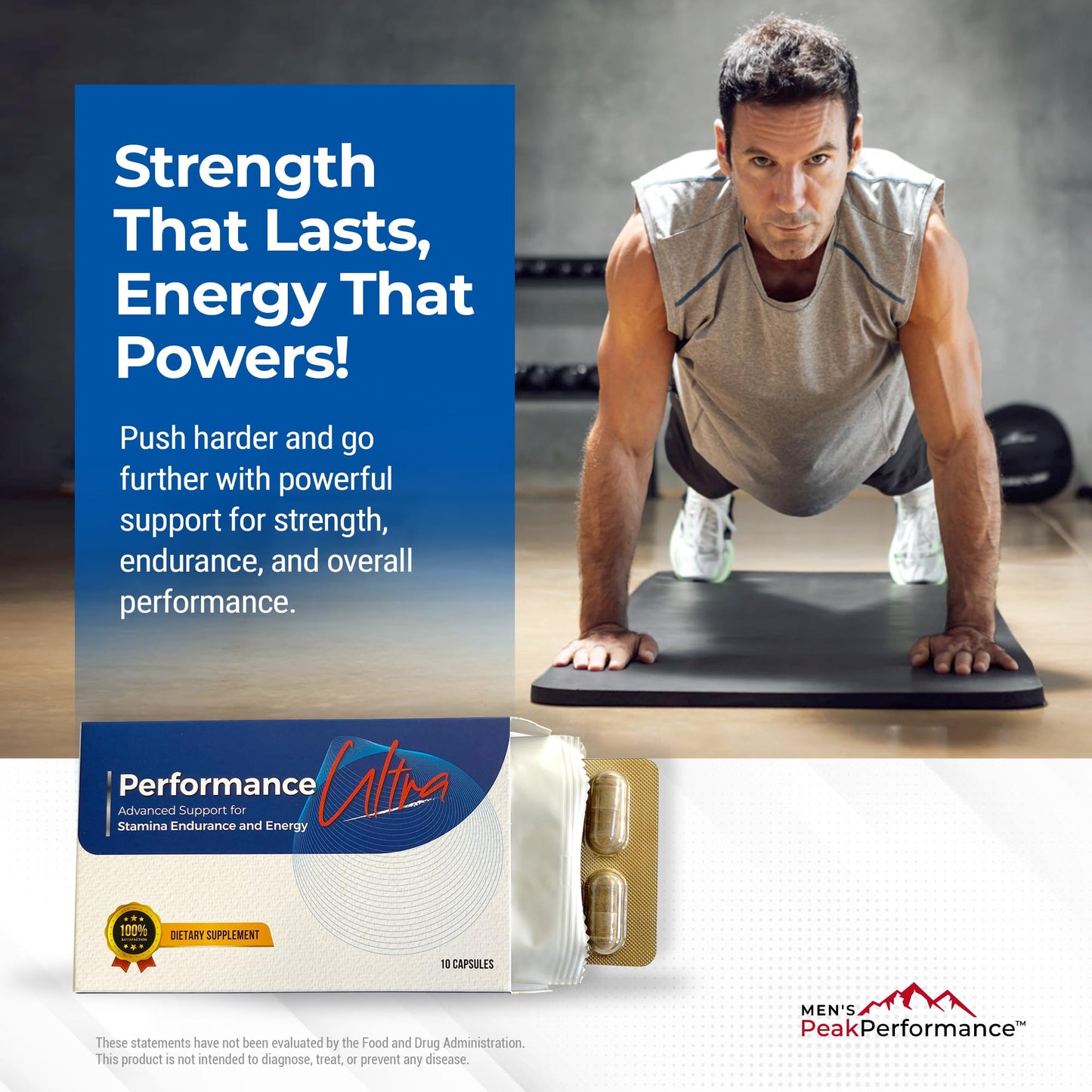 MEN'S PeakPerformance Ultimate Men’s Endurance Formula Supplement Capsule 10 Capsules
