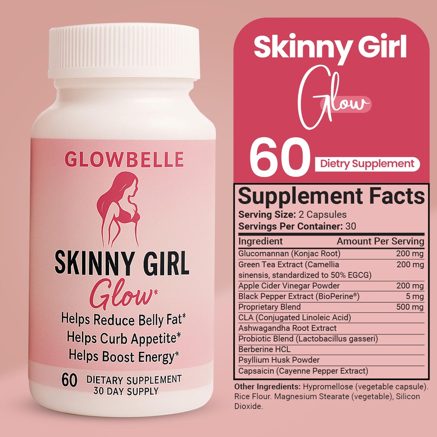 T-MODE GLP-1 Appetite Suppressant Capsule, 60 Veggie Capsules