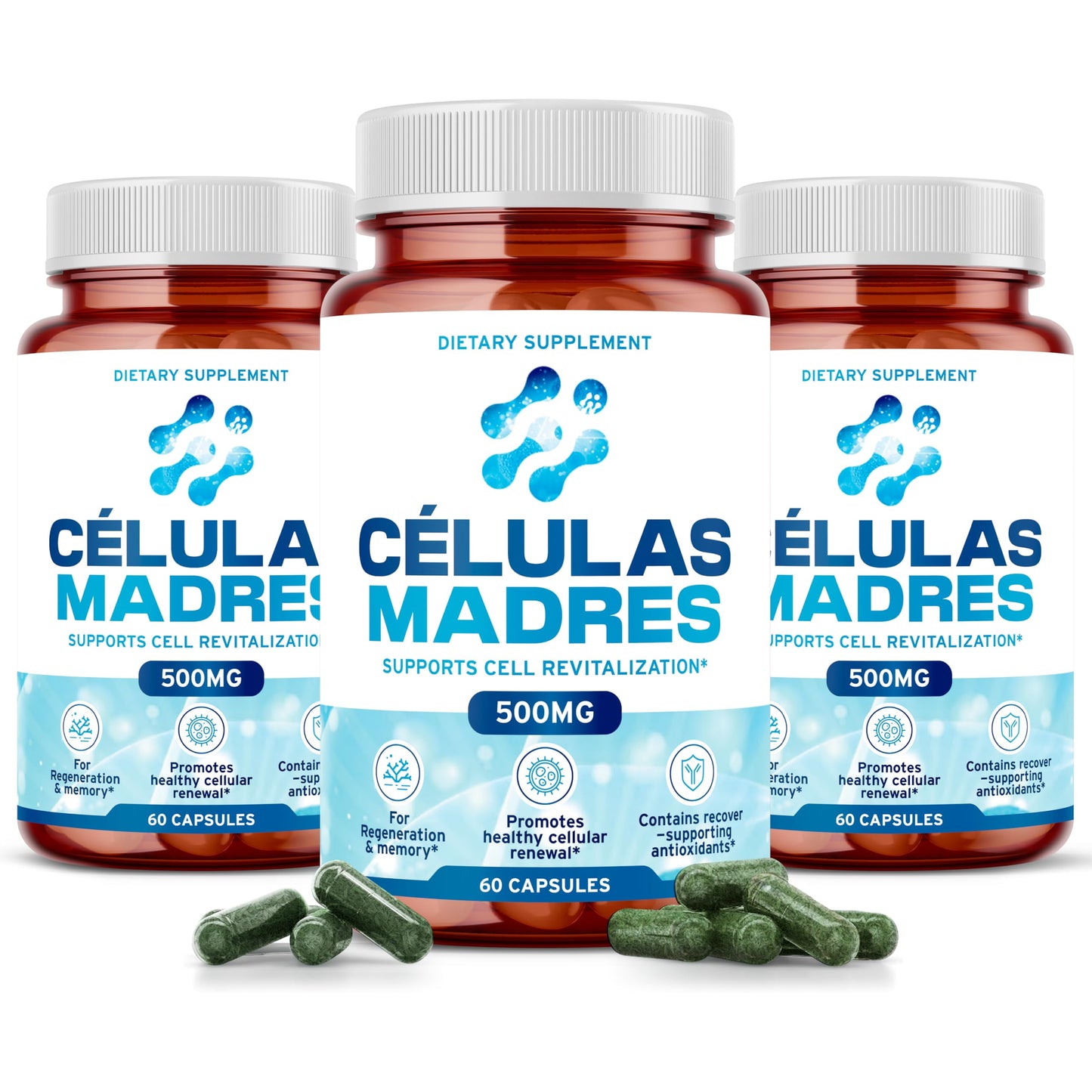 AURA VITAMINS Stem Cell Supplements 500mg 60 Capsules