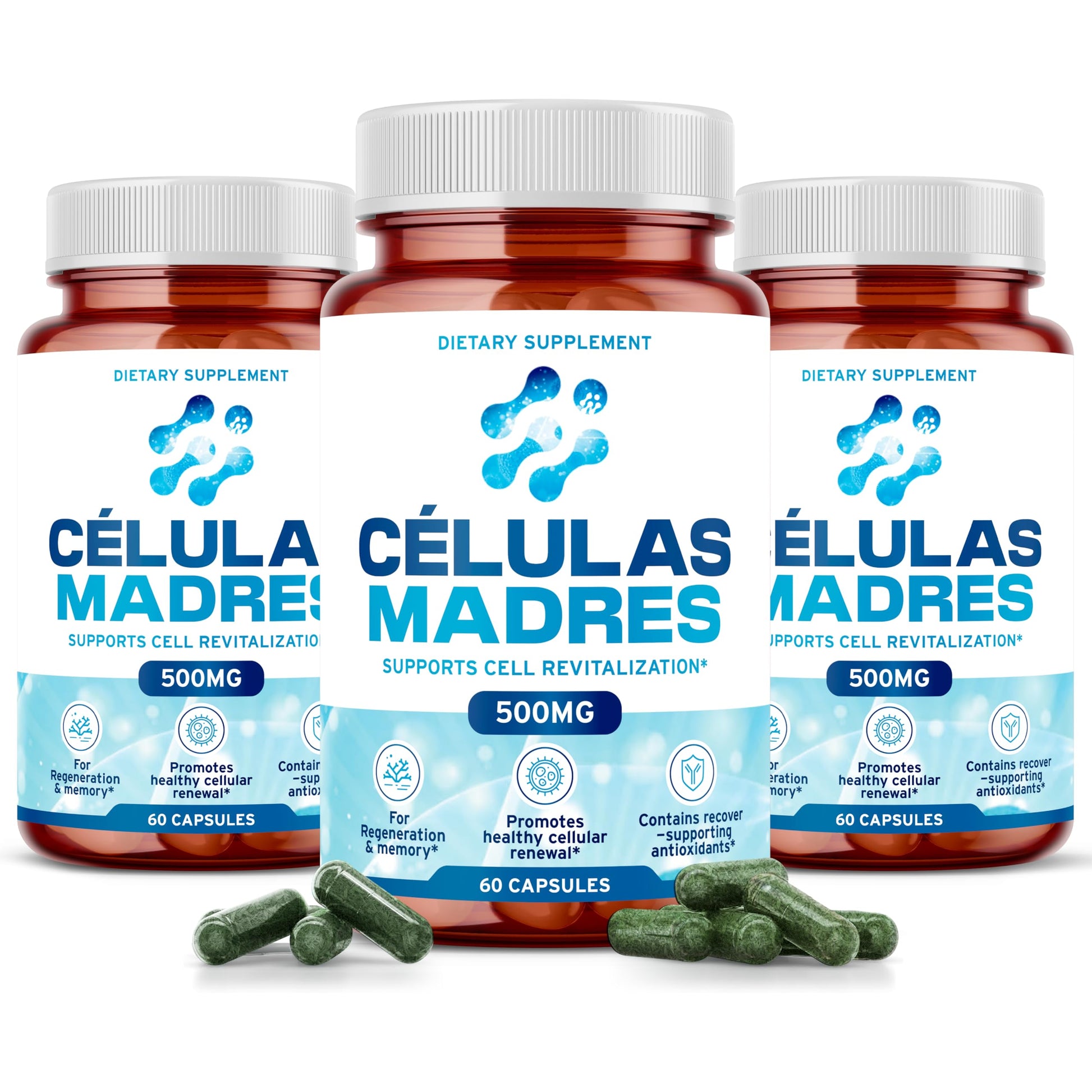 AURA VITAMINS Stem Cell Supplements 500mg 60 Capsules