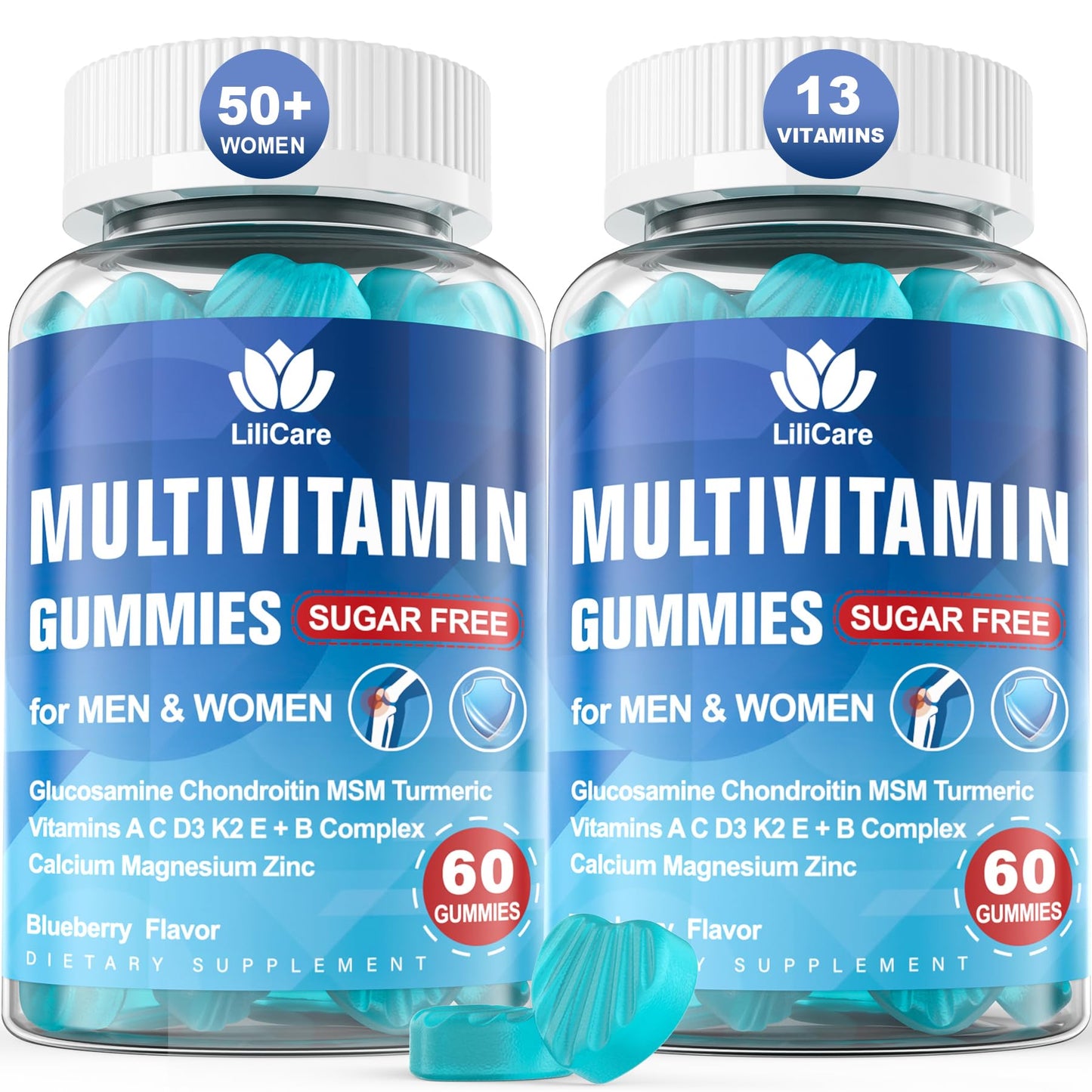 LILICARE Sugar Free Triple Magnesium Gummies 400mg with Prebiotics & Probiotics for Muscles & Mood, 240 Gummies